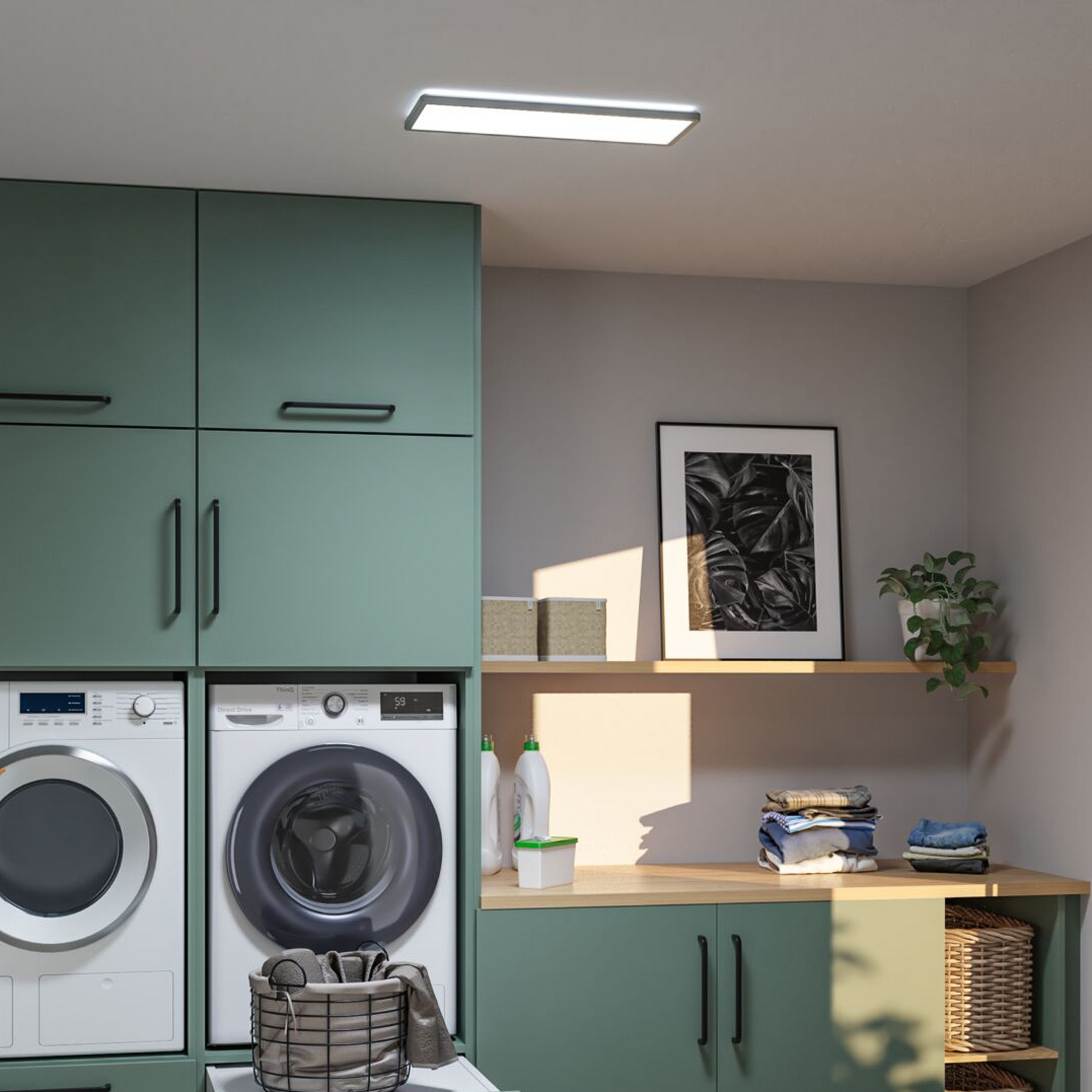 Paulmann Atria Shine LED panel, króm színű, hossza 56 cm, IP44 Paulmann Atria Shine LED panel, króm színű, hossza 56 cm, IP44