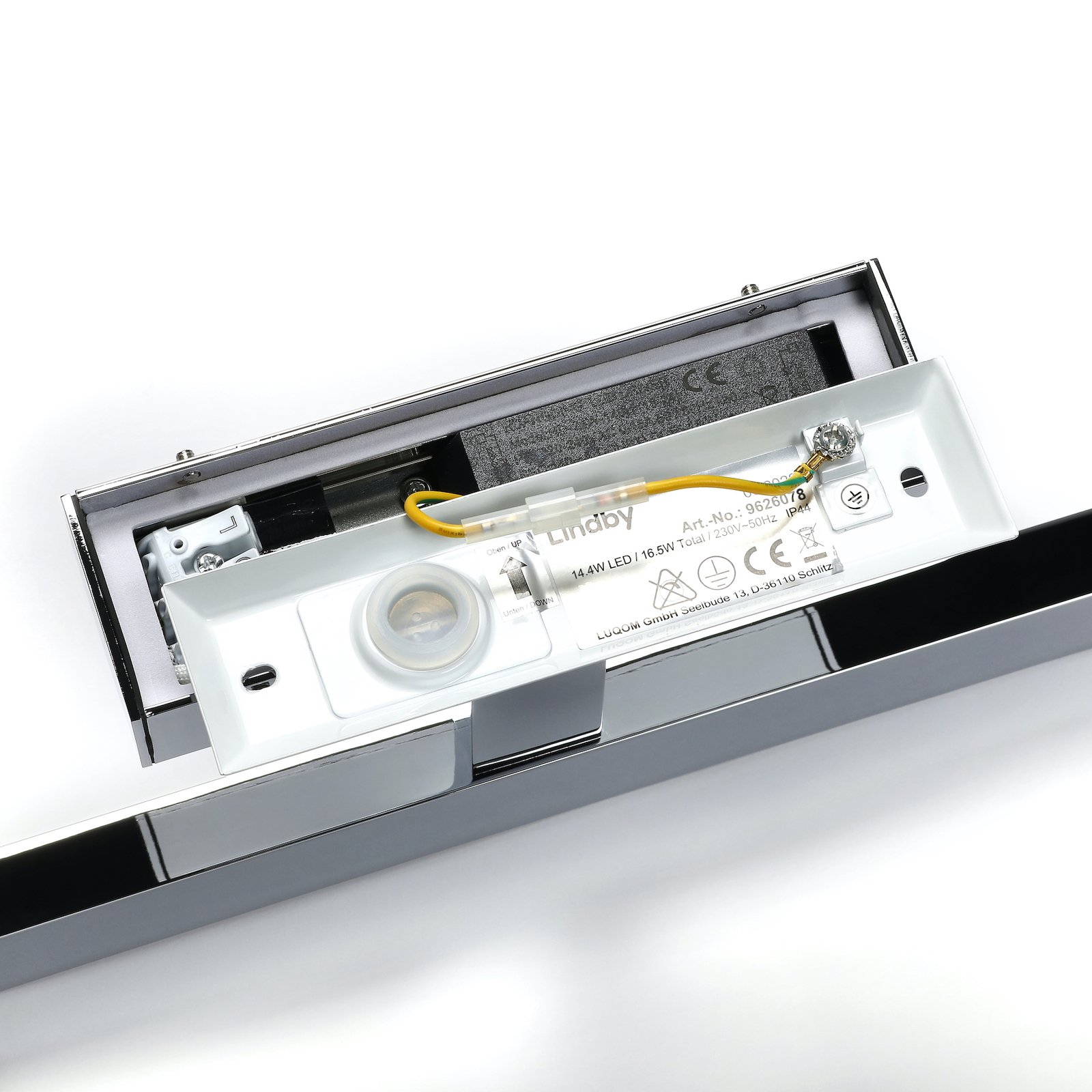 Jukka LED Aplique de Pared L90 Chrome - Lindby