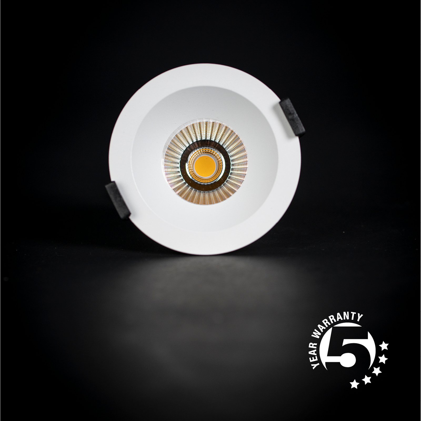 SLC LED downlight encastré OnePro Soft, noir, 4.000 K, aluminium