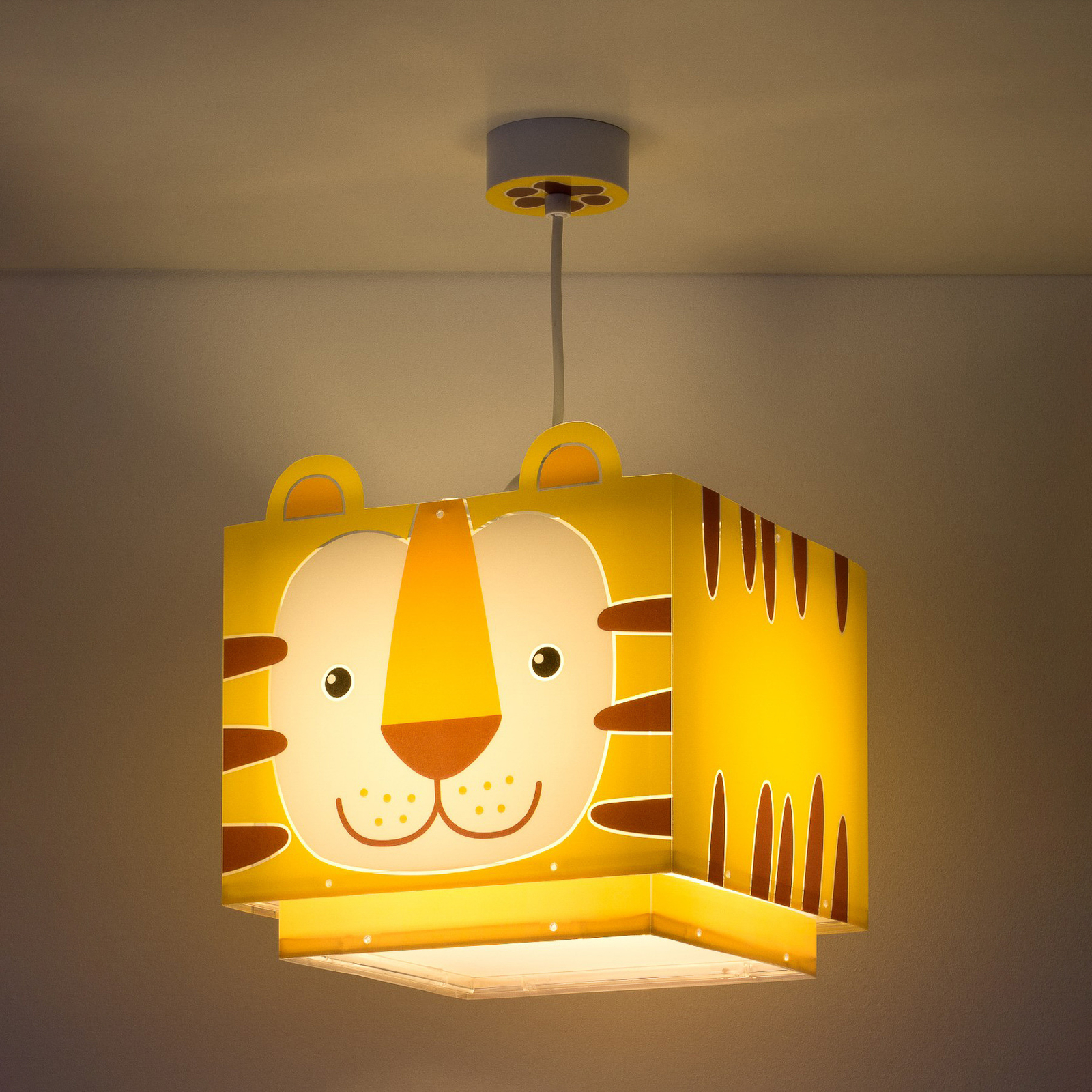 cafe piano Inferieur Kinder-hanglamp Little Tiger, 1-lamp | Lampen24.be