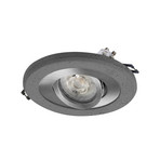 OSRAM Εντοιχισμένος προβολέας, σκούρο μπετόν/νικέλιο, Ø 12 cm, GU10-LED