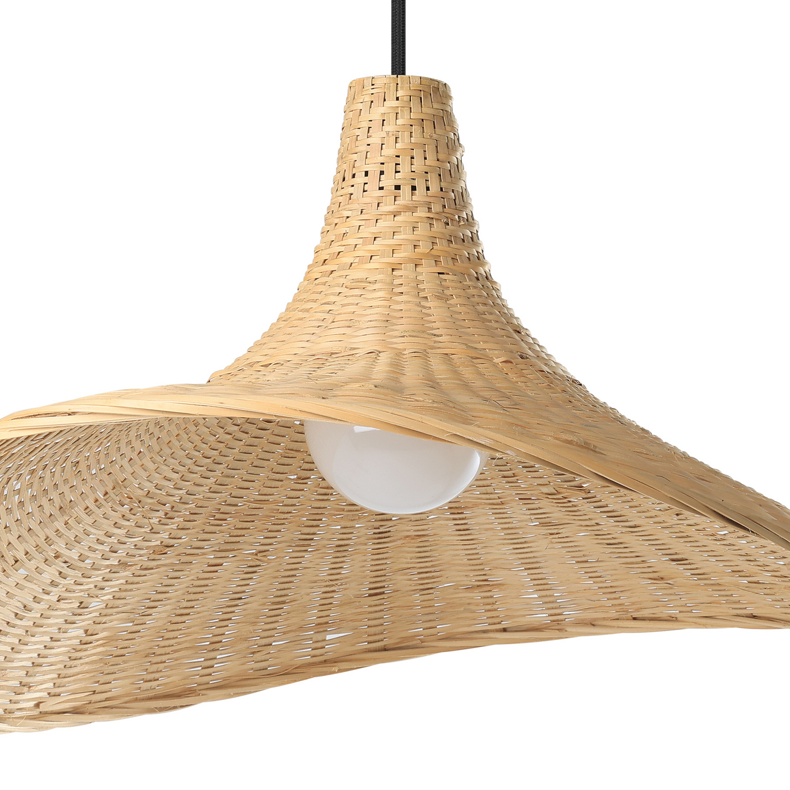 Haxey viseća svjetiljka sa sjenilom od bambusa, Ø 50 cm Haxey viseća svjetiljka sa sjenilom od bambusa, Ø 50 cm