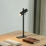 Lucande Lysias table lamp, black, metal, height 55cm