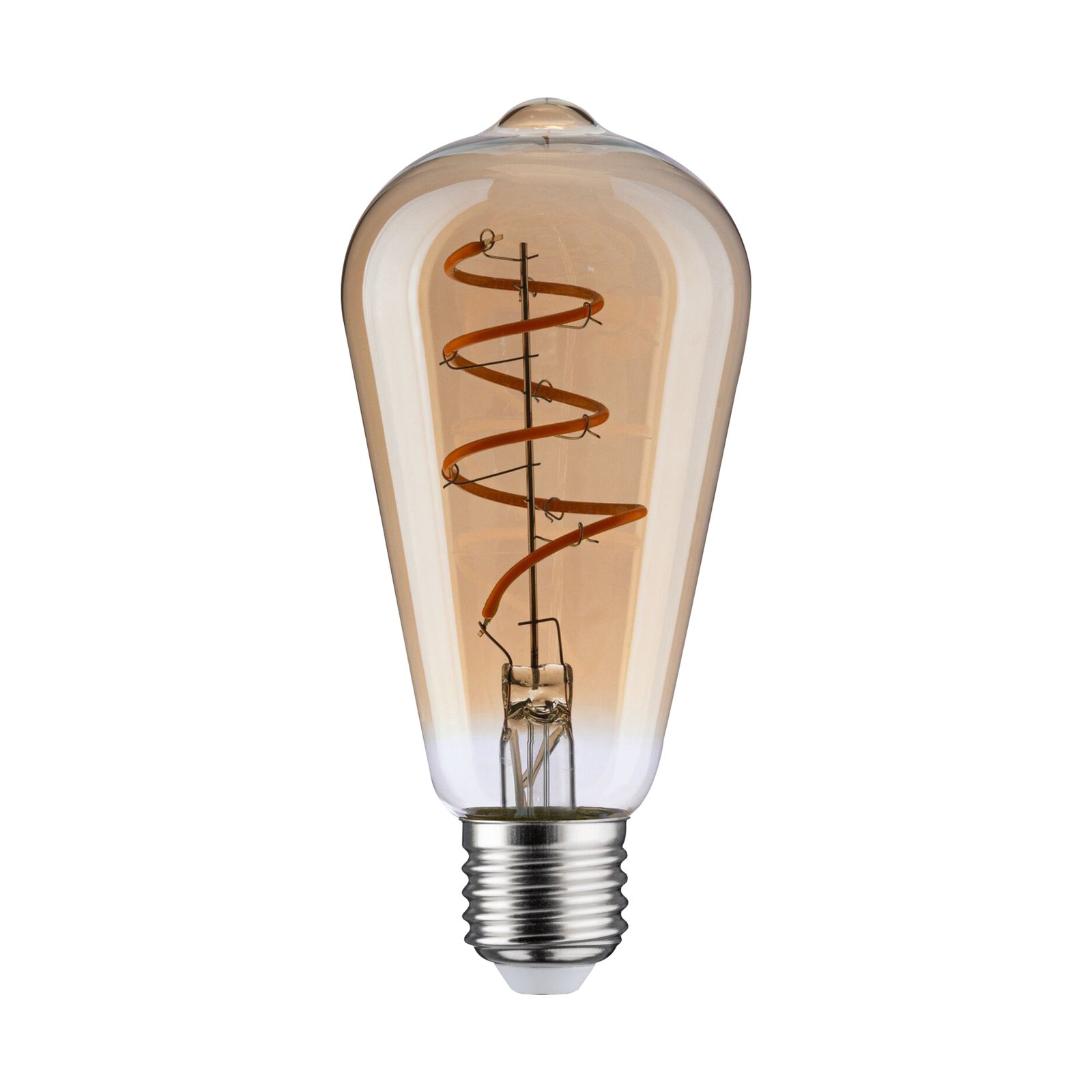 Paulmann LED bulb E27 5W ST64 1,800K gold dimmable