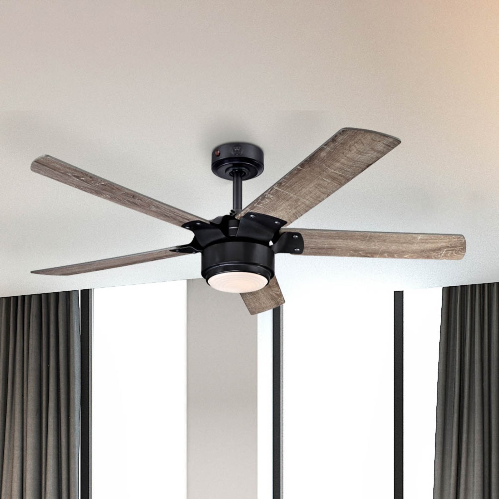 Morris LED-Deckenventilator, holz, leise - Westinghouse