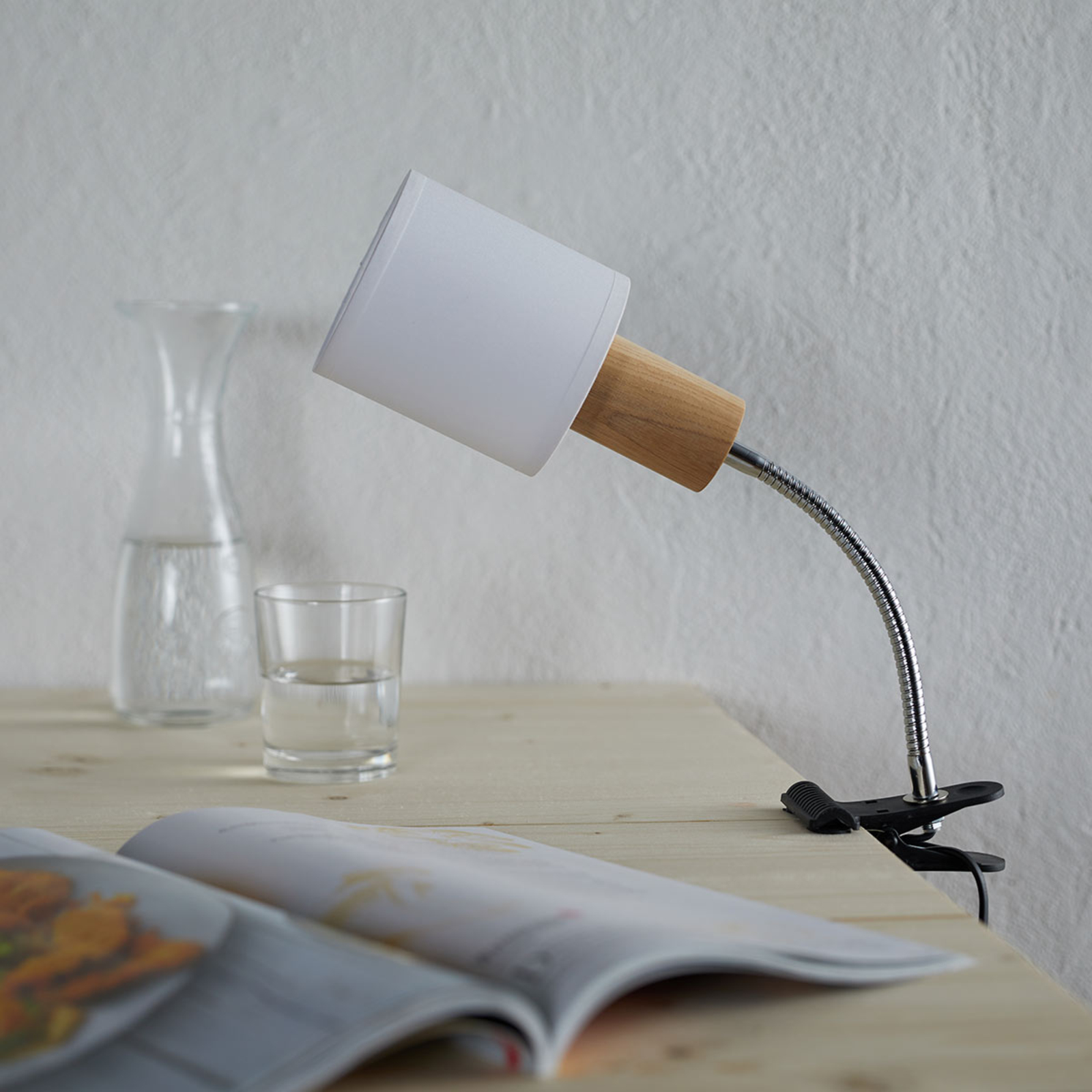 Lampe à pince Clampspots Flex avec bras mobile