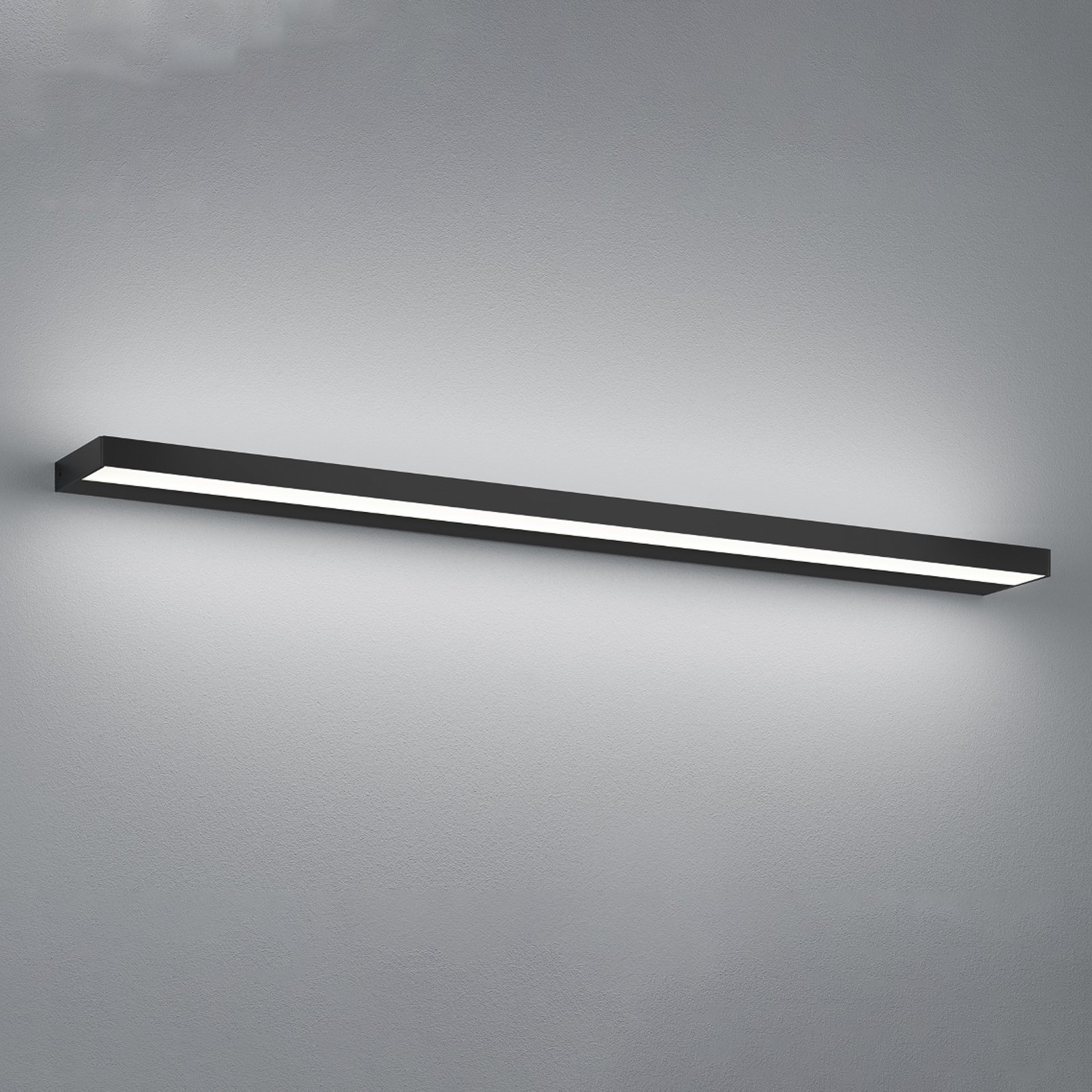 Helestra Slate LED wandlamp, mat zwart 90 cm