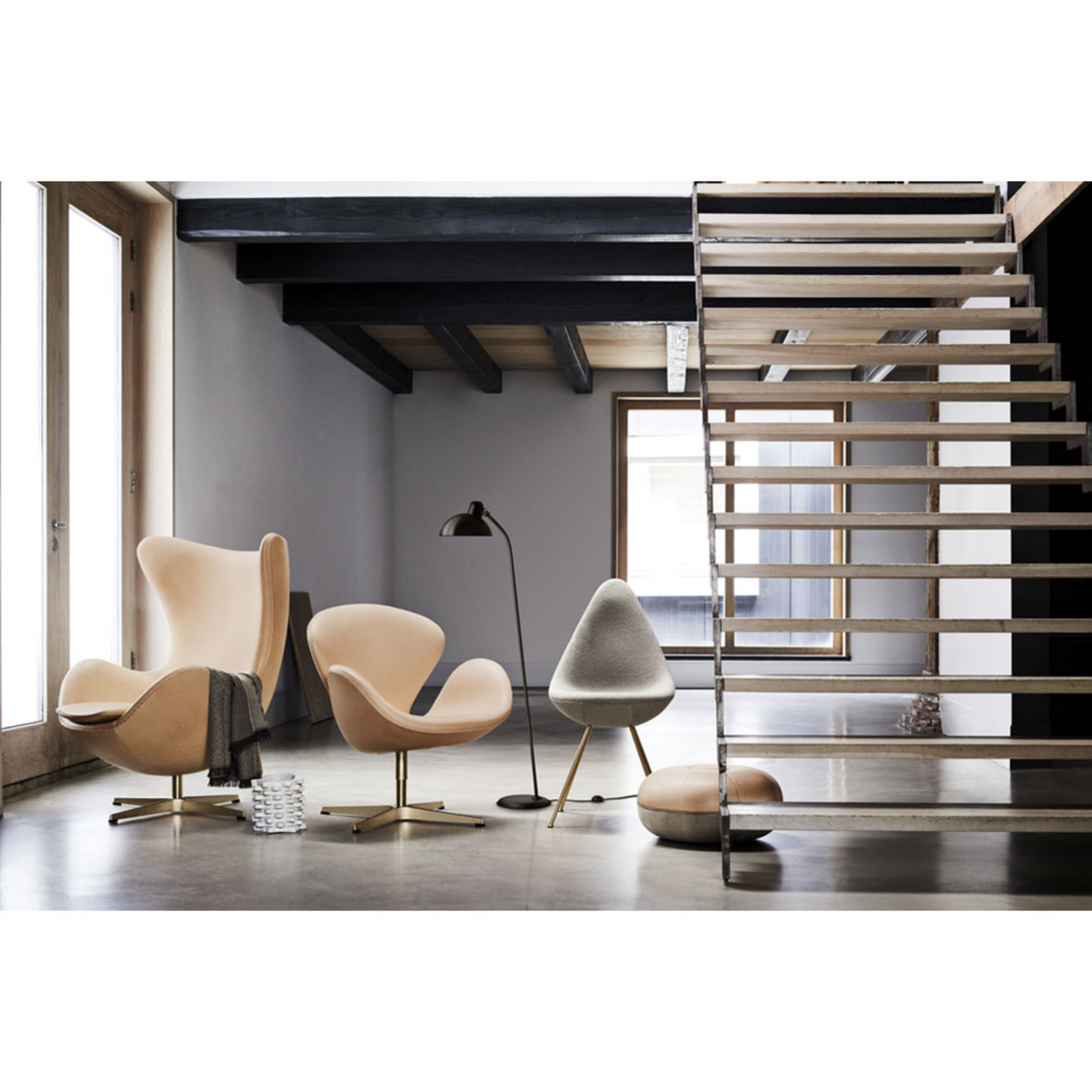 KAISER idell™ 6556-F Piantana Bianco - Fritz Hansen