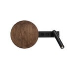 Wandleuchte Hotel Mood, schwarz/braun, Metall, Holz, G9