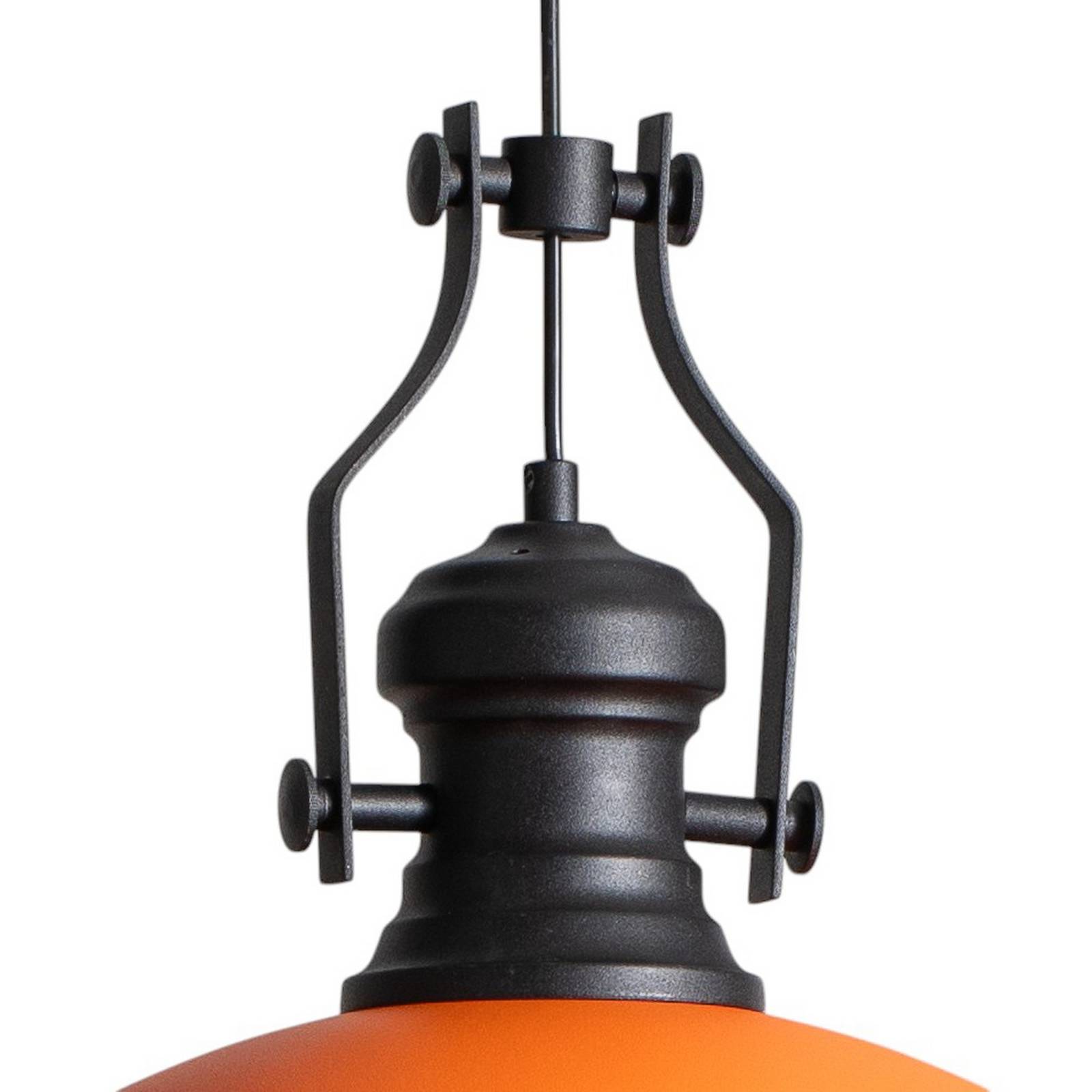 Lampa wisząca Fimda, pomarańczowa, Ø 41 cm, metal, E27