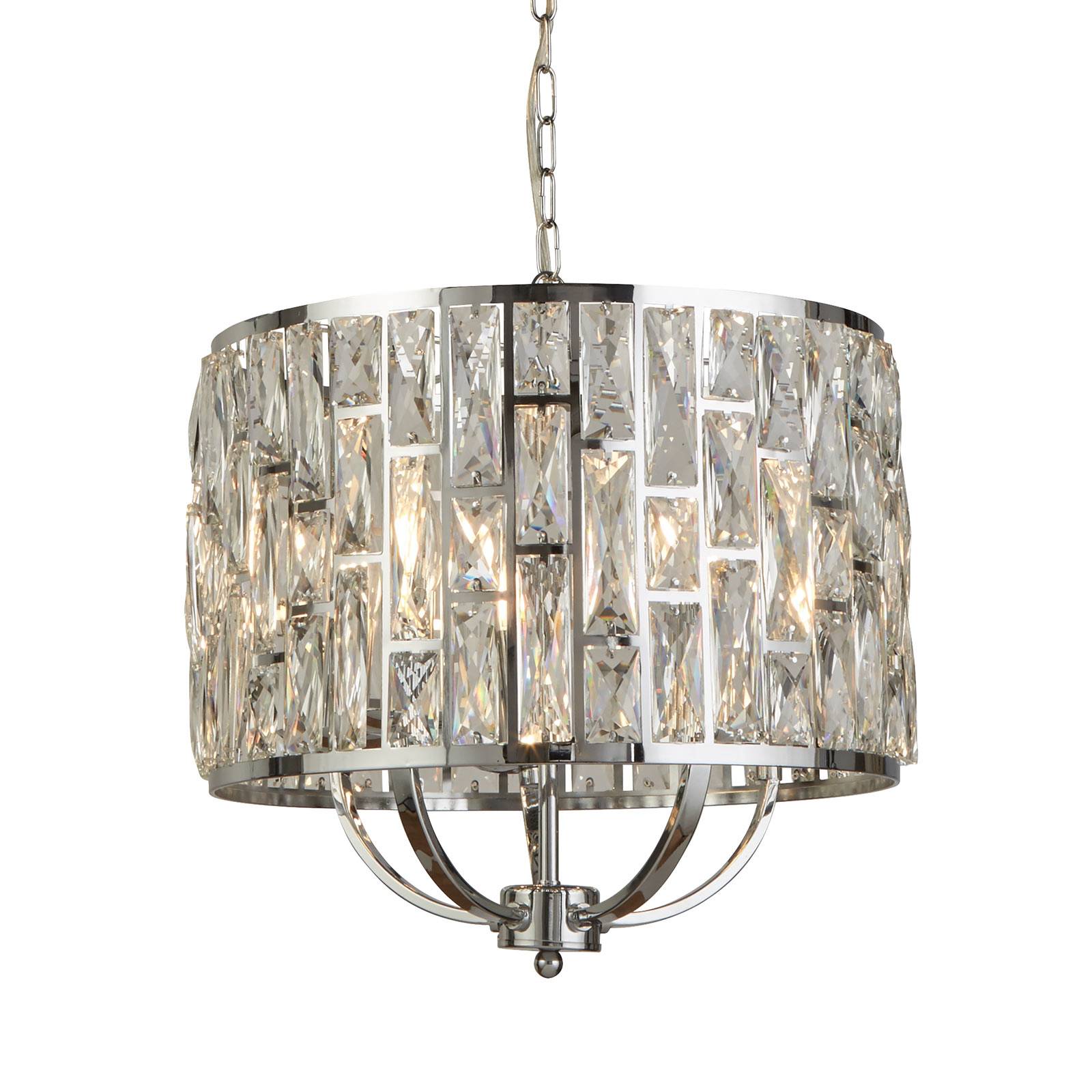 Photos - Chandelier / Lamp Searchlight Bijou hanging light crystal glass lampshade Ø 44cm 