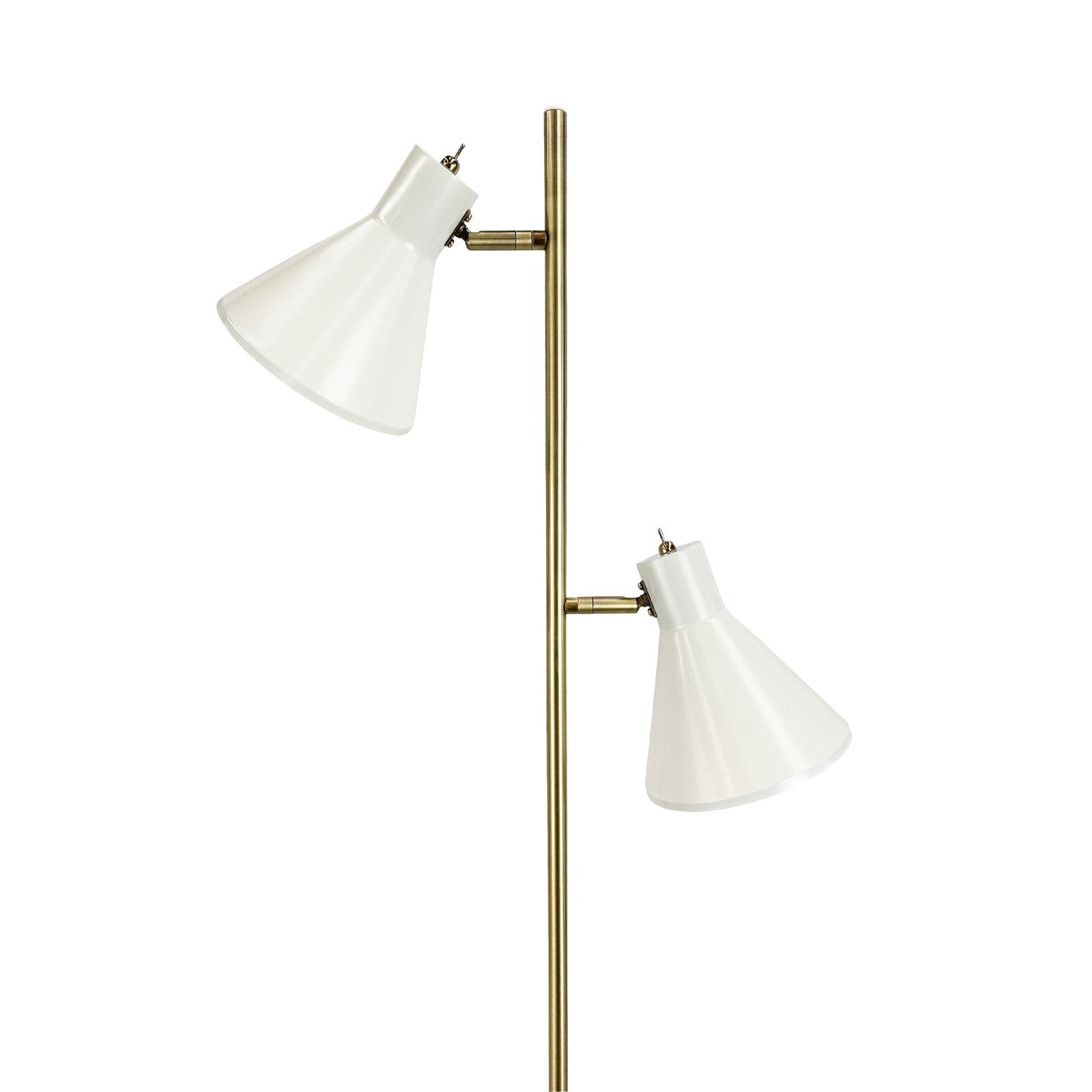 Sleep Floor Lamp Shiny White/Antique Brass - DybergLarsen