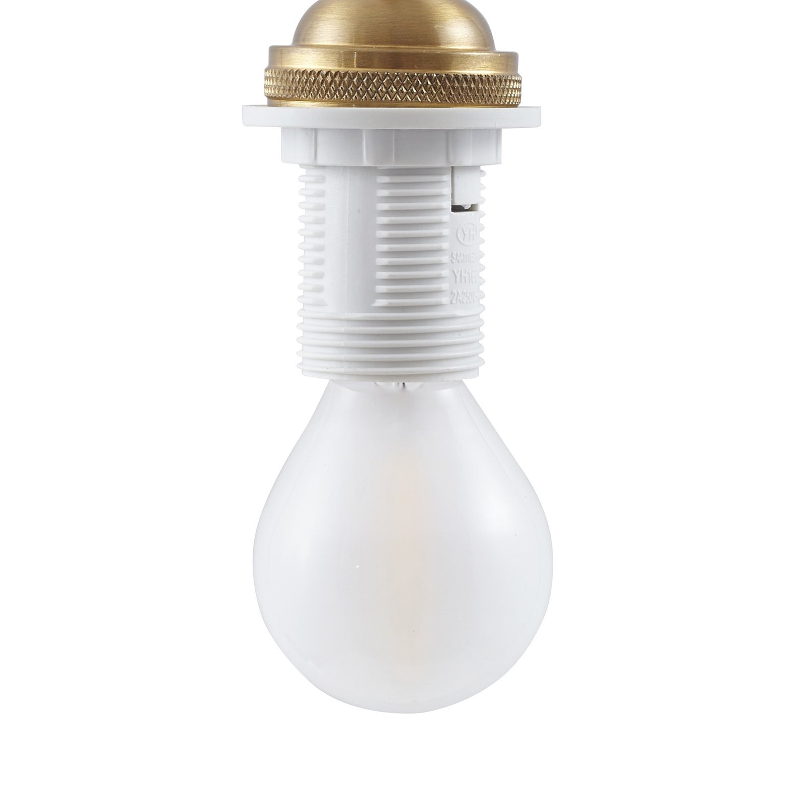 Nolane Hanglamp Wit/Geel Koper - Lindby