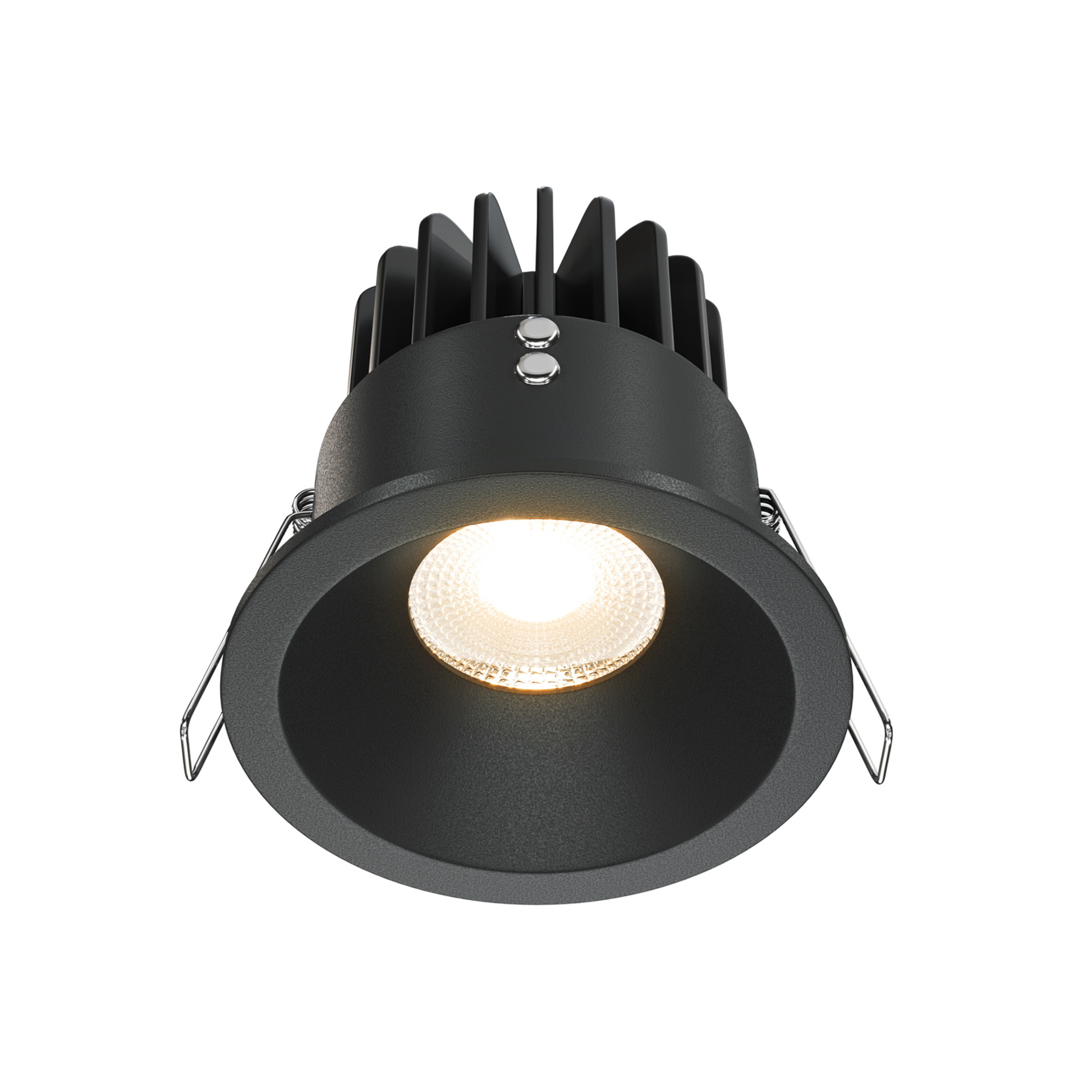 Maytoni Zoom LED lampa wpuszczana 930 IP65 okrągła triak, czarna