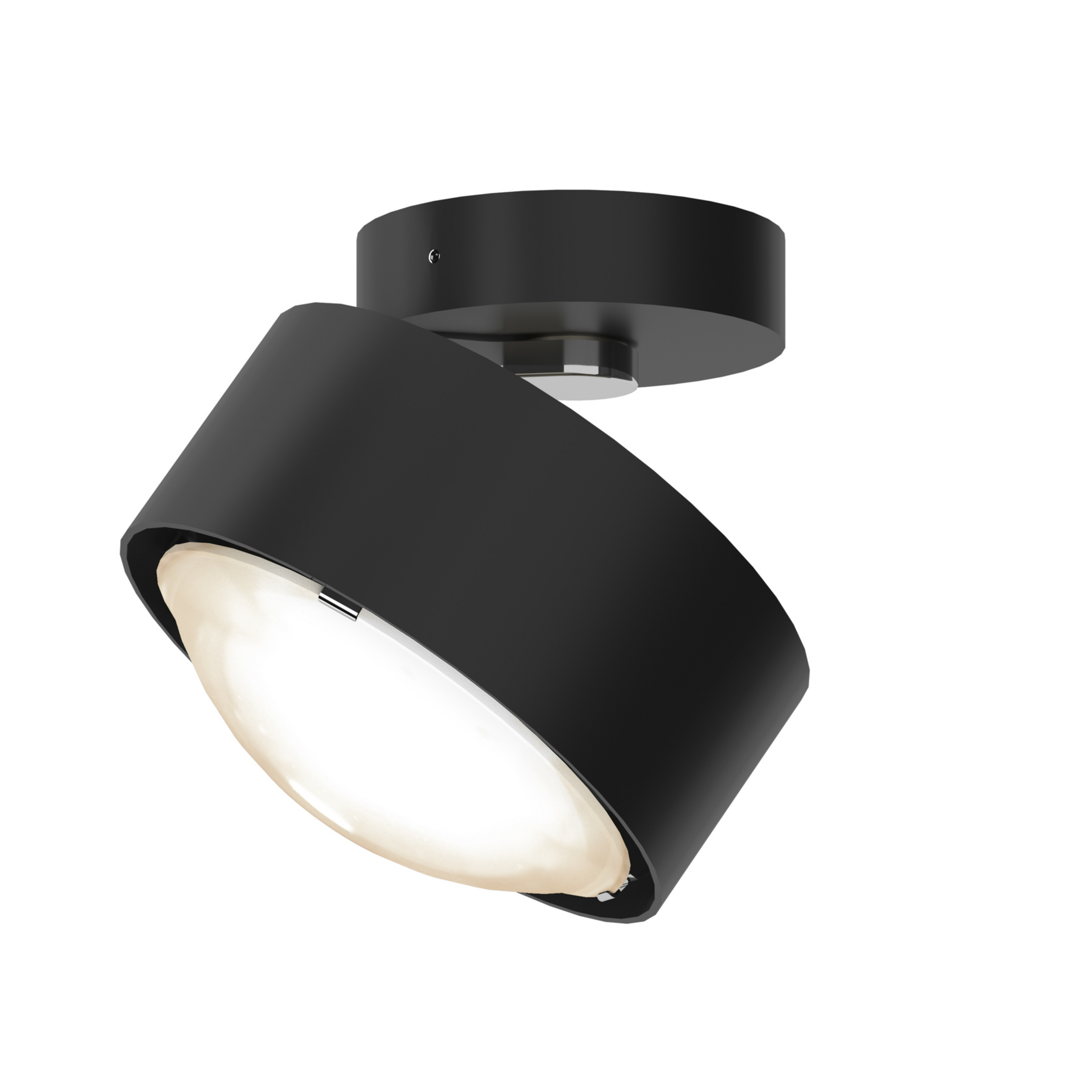 Puk! 120 Move LED-Spot Linse matt schwarz/chrom