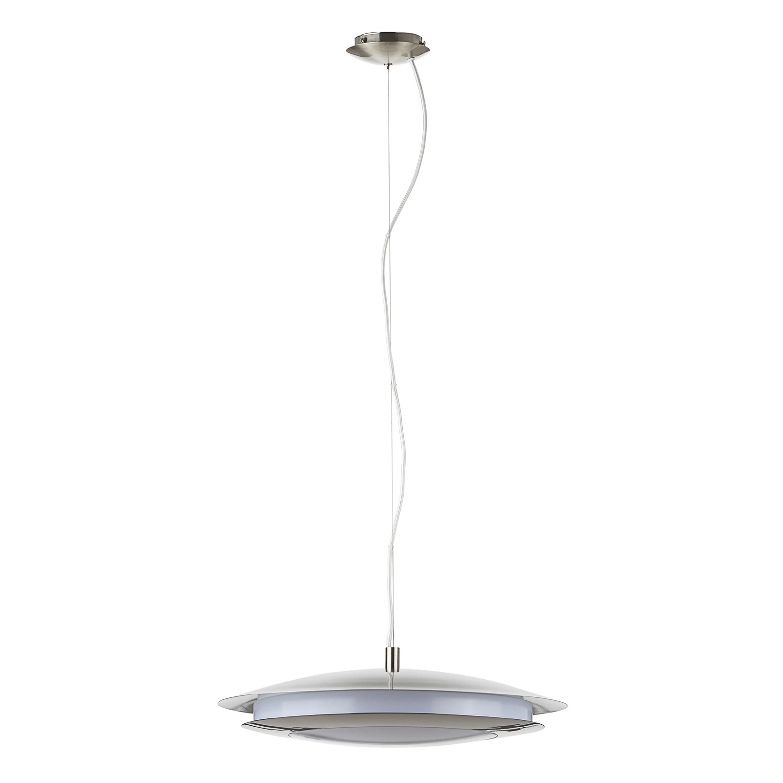 EGLO connect Moneva-C LED-Hängelampe nickel Ø 48,5