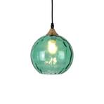Lucca hængelampe, grøn glasskærm, 1 lyskilde