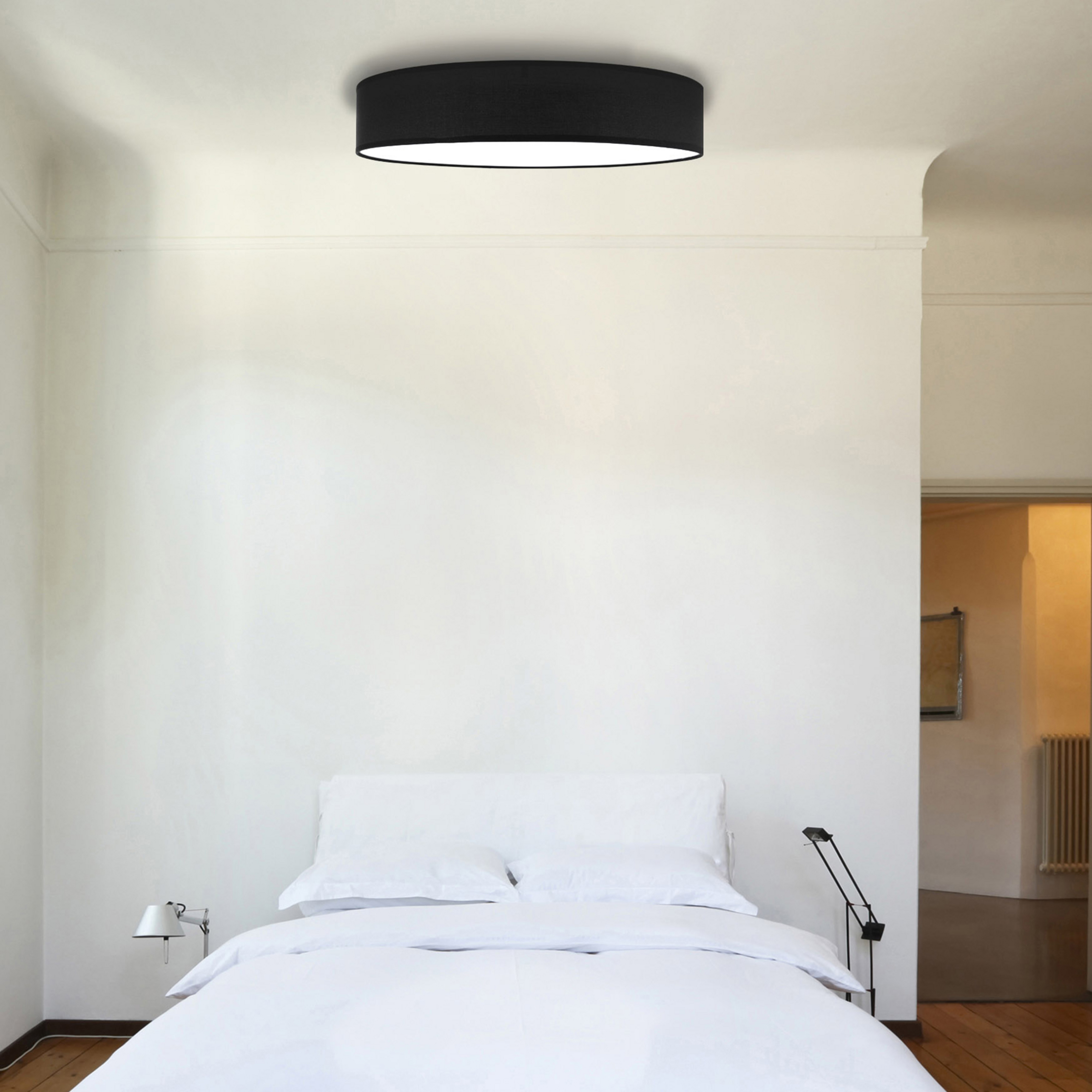 Deckenleuchte Mia mit Textilschirm