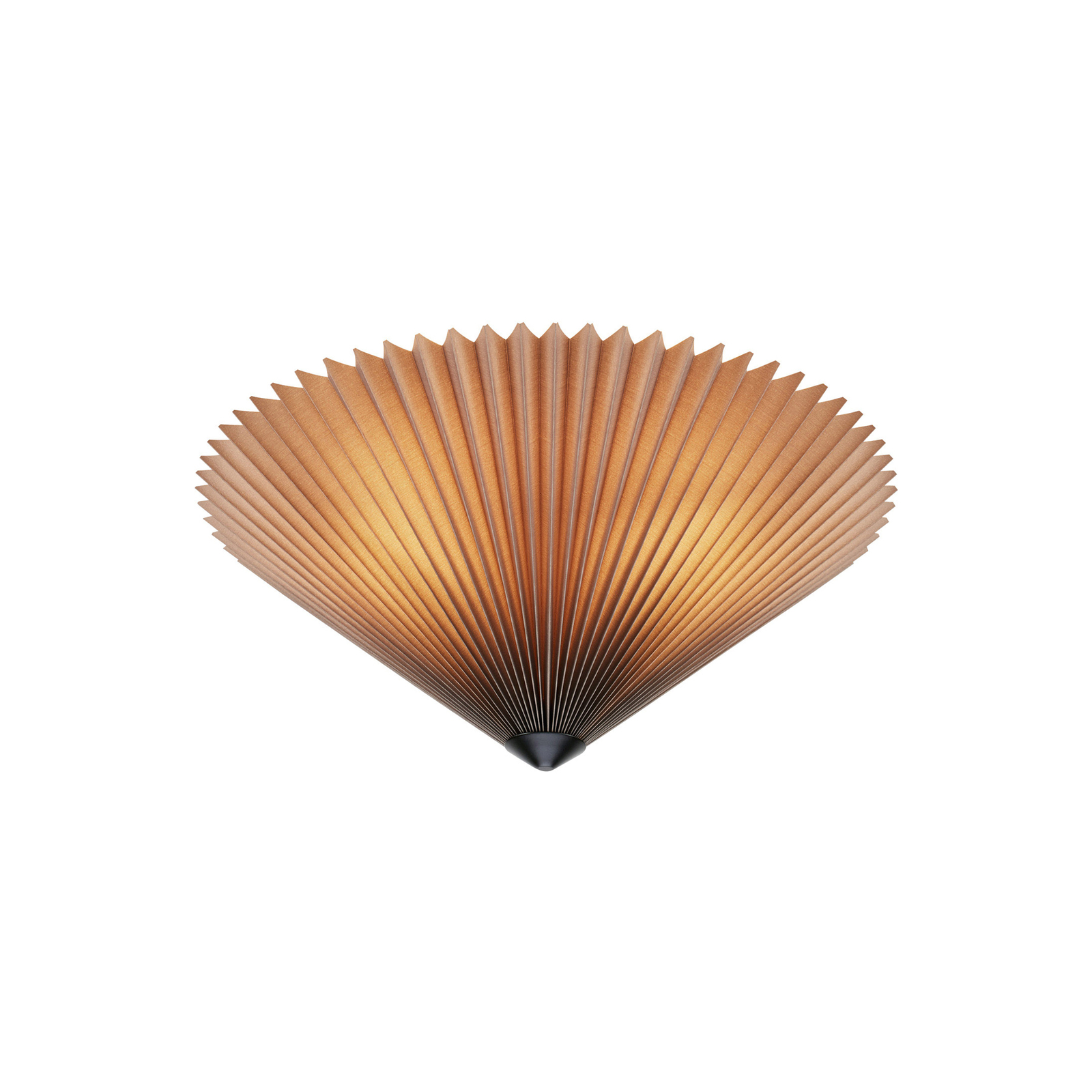 Lampa sufitowa Plisado, szara, Ø 50 cm