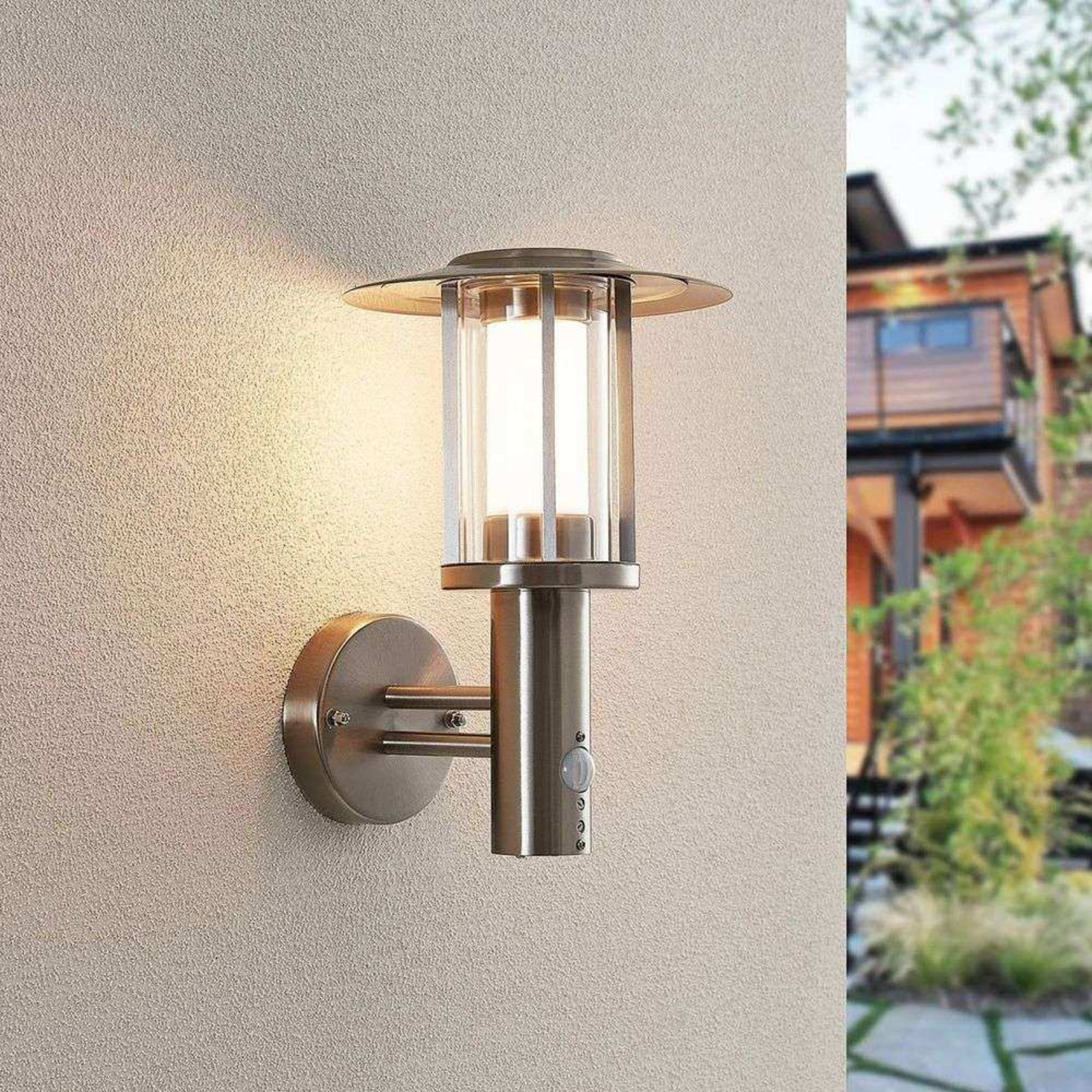 Gregory Aplique de Pared Exterior w/Sensor - Lindby