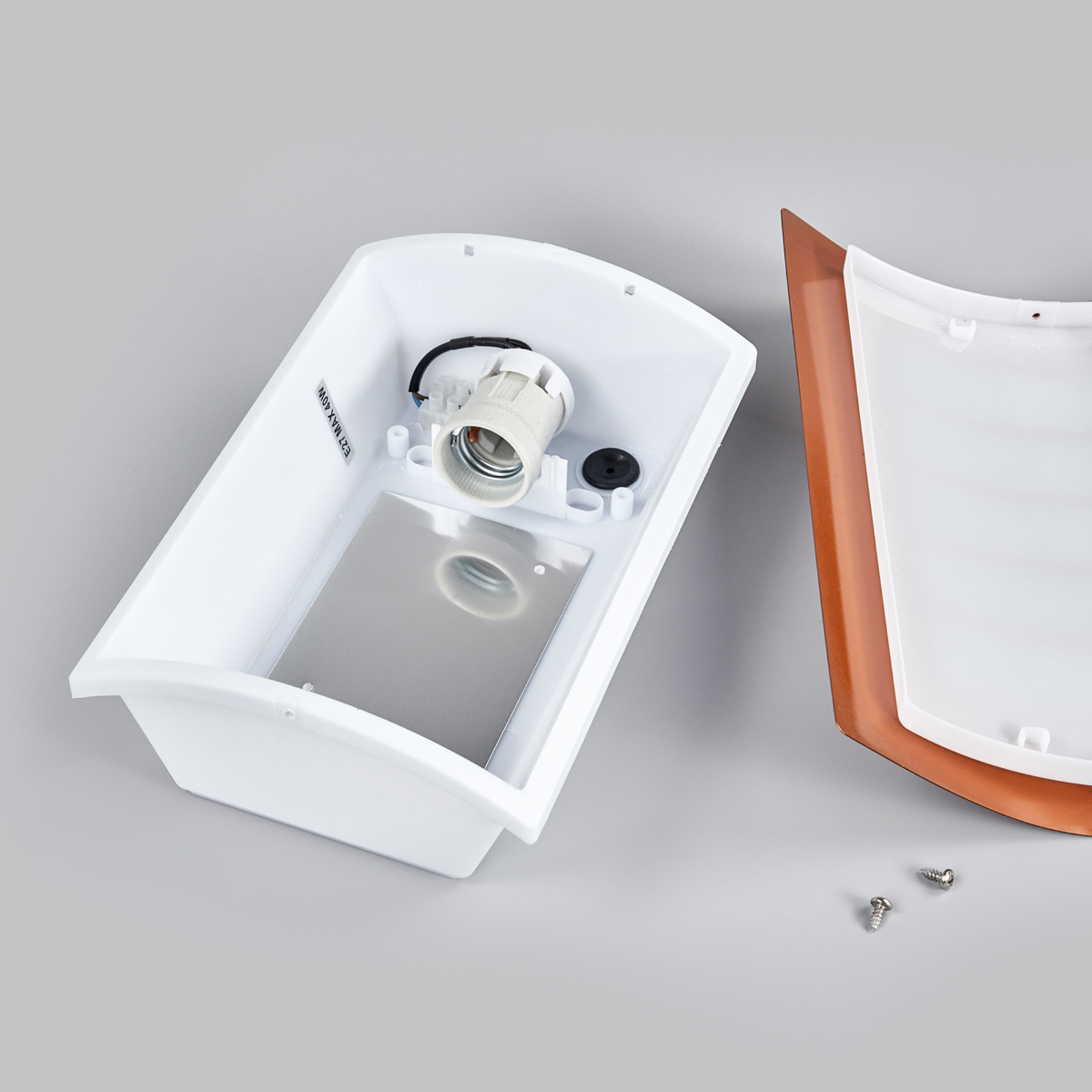 Kupferfarbene Außenwandlampe Blanka