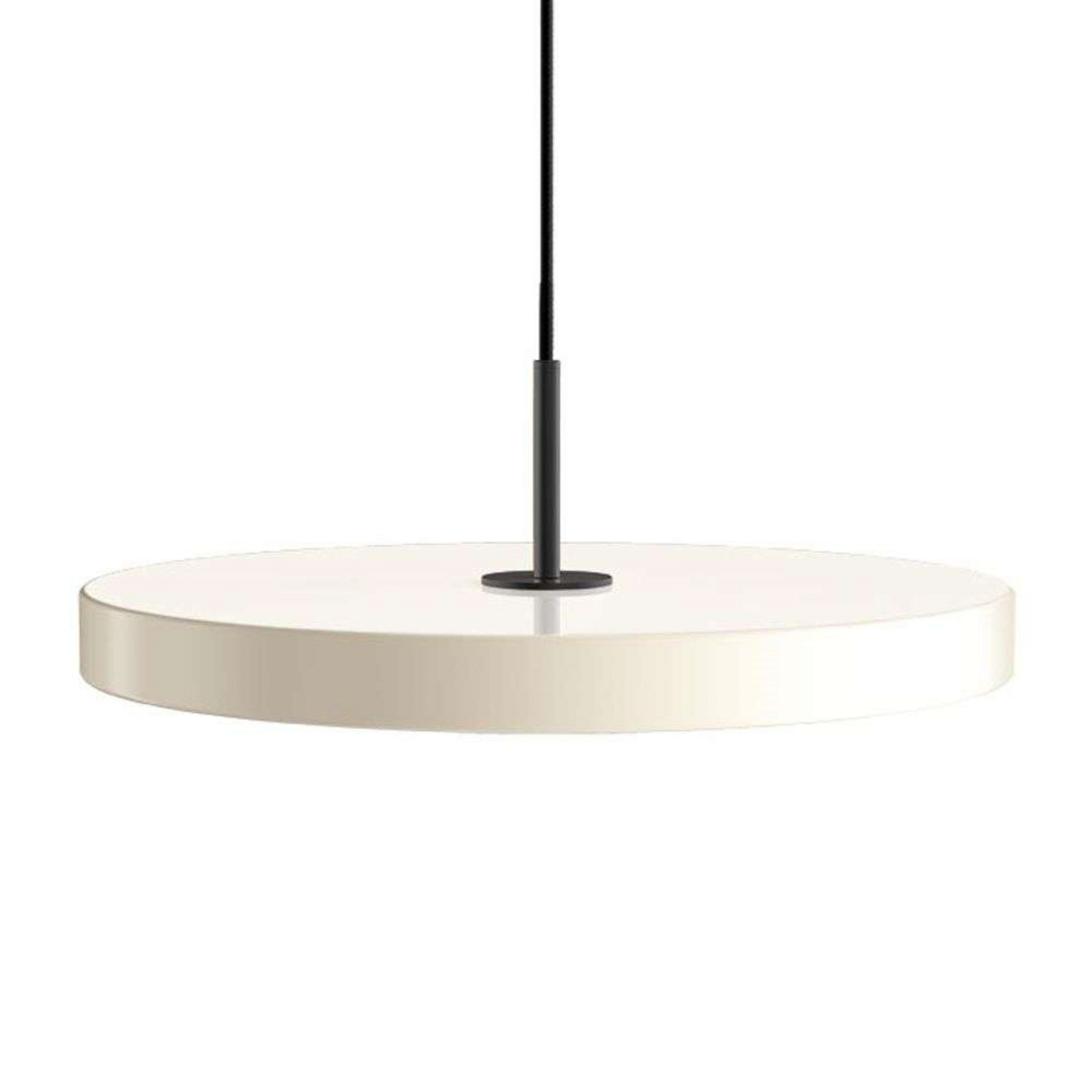 Asteria Lustră Pendul Medium Pearl White/Black Top - UMAGE