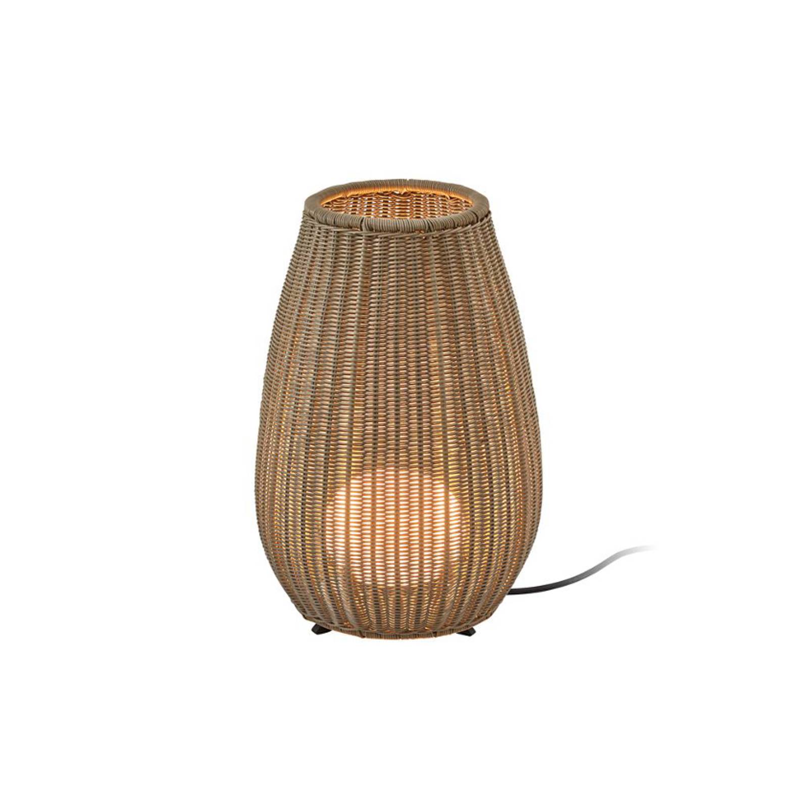 Bover lampa stołowa LED Amphora, brązowy/beżowy Wysokość 47 cm