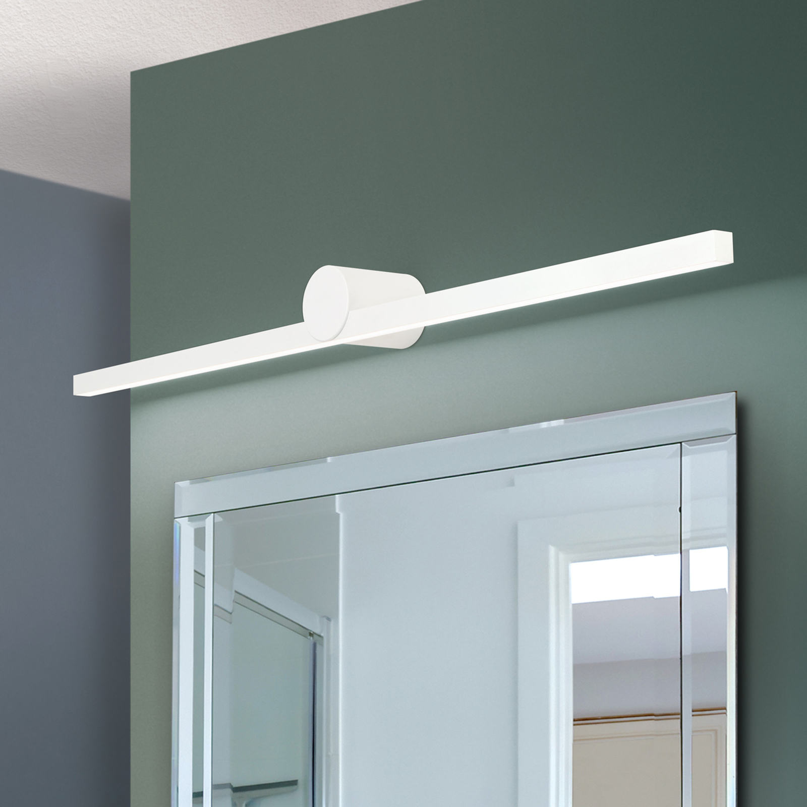 Applique pour miroir LED Beauty largeur 101cm, blanc