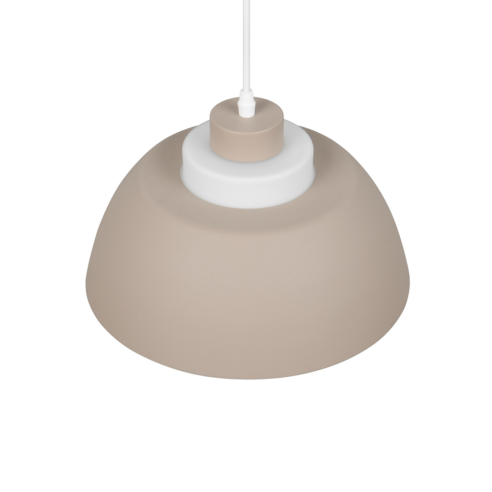 Hanglamp Tilos, beige, Ø 30 cm, metaal/glas, E27