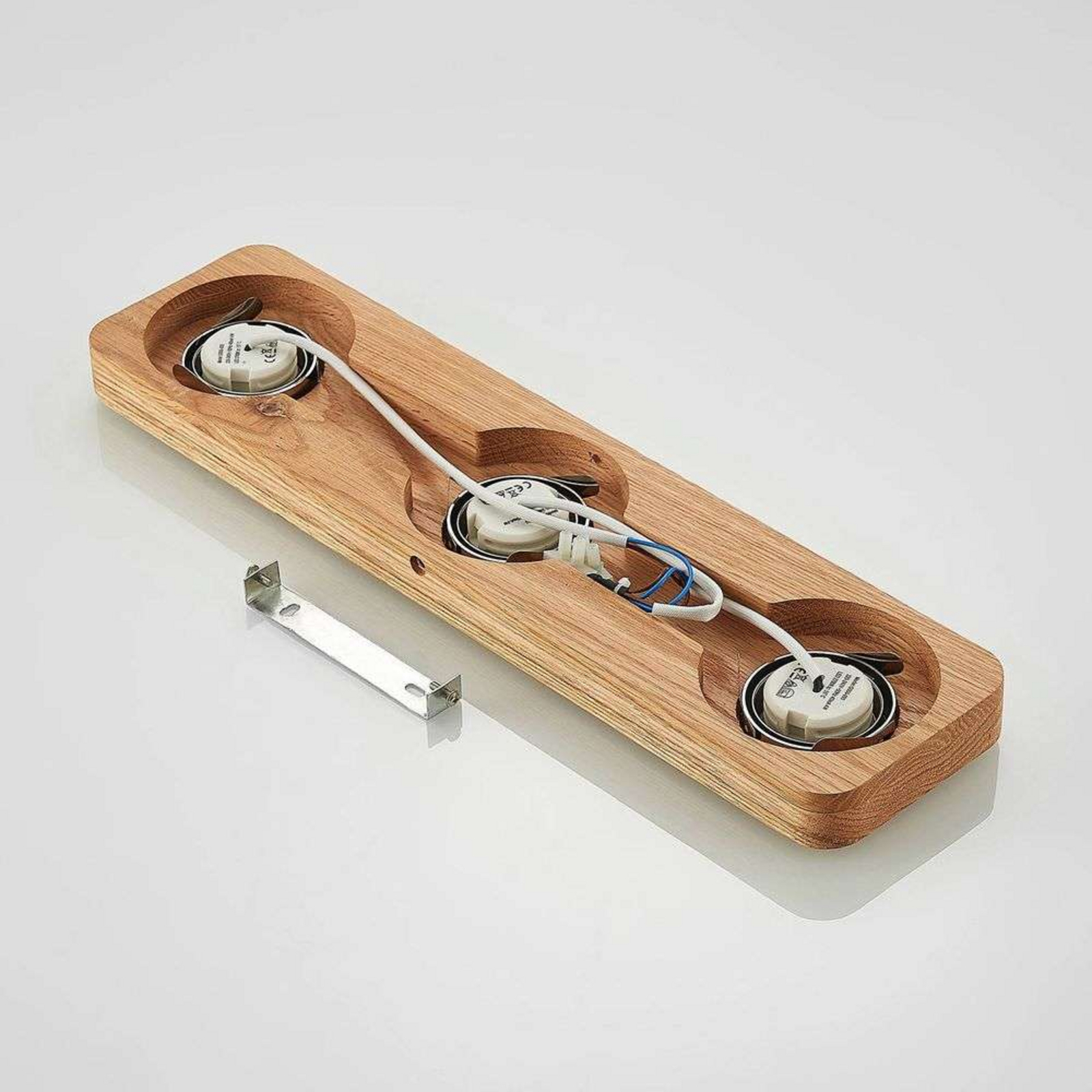 Mikari 3 LED Candeeiro de Tecto Wood - Lindby