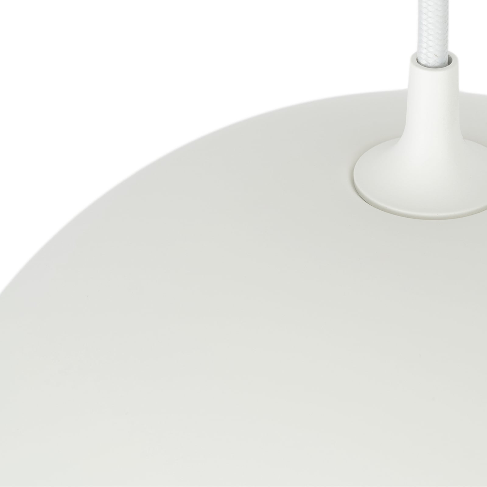 Żyrandol Nola Hide, biały, Ø 22 cm, aluminium/szkło, E14 Żyrandol Nola Hide, biały, Ø 22 cm, aluminium/szkło, E14