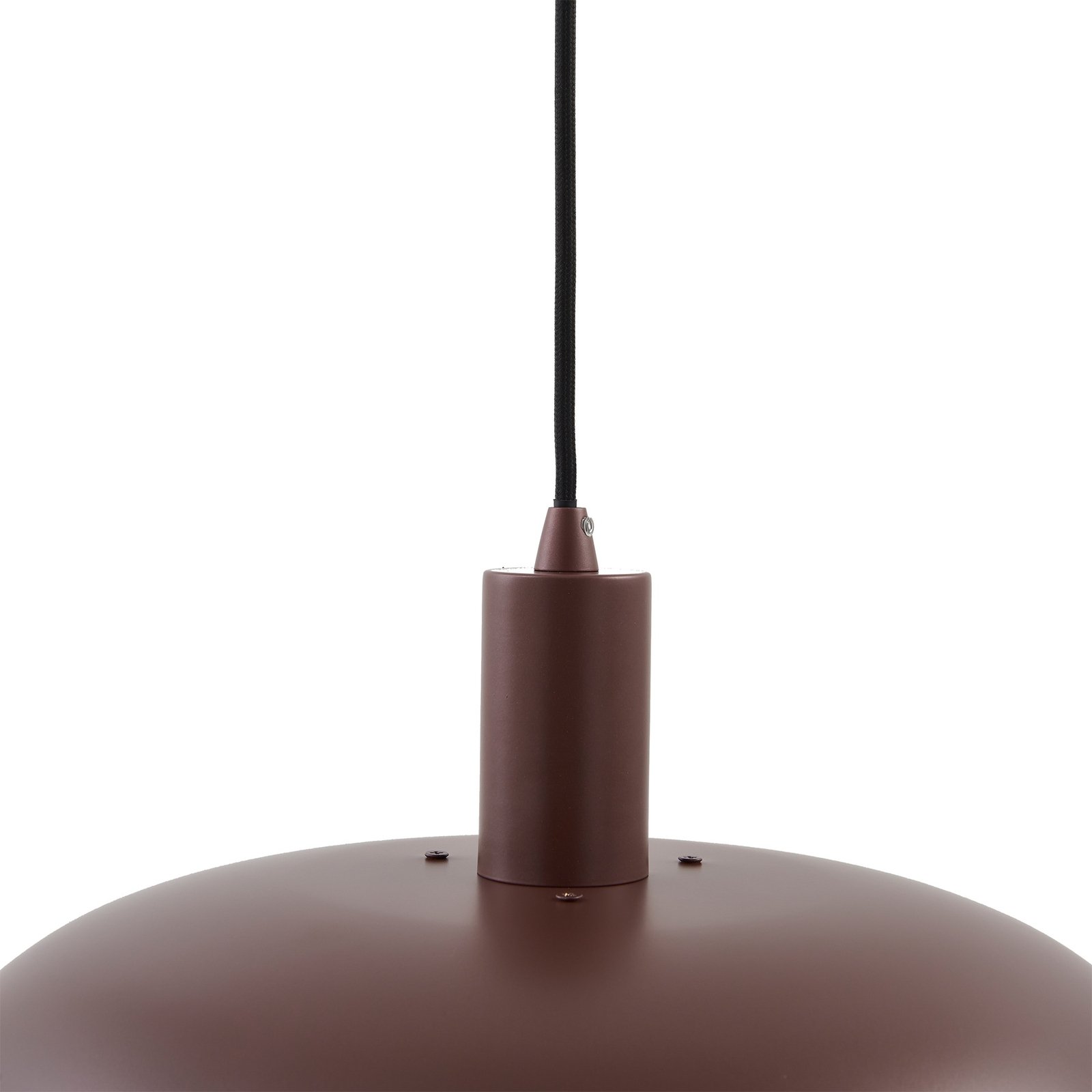 Lindby Elorri pendant light, brown, metal, Ø 38 cm