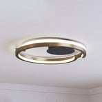Candeeiro de teto LED EGLO MEZZOMONTE, bronze, Ø 48 cm, CCT