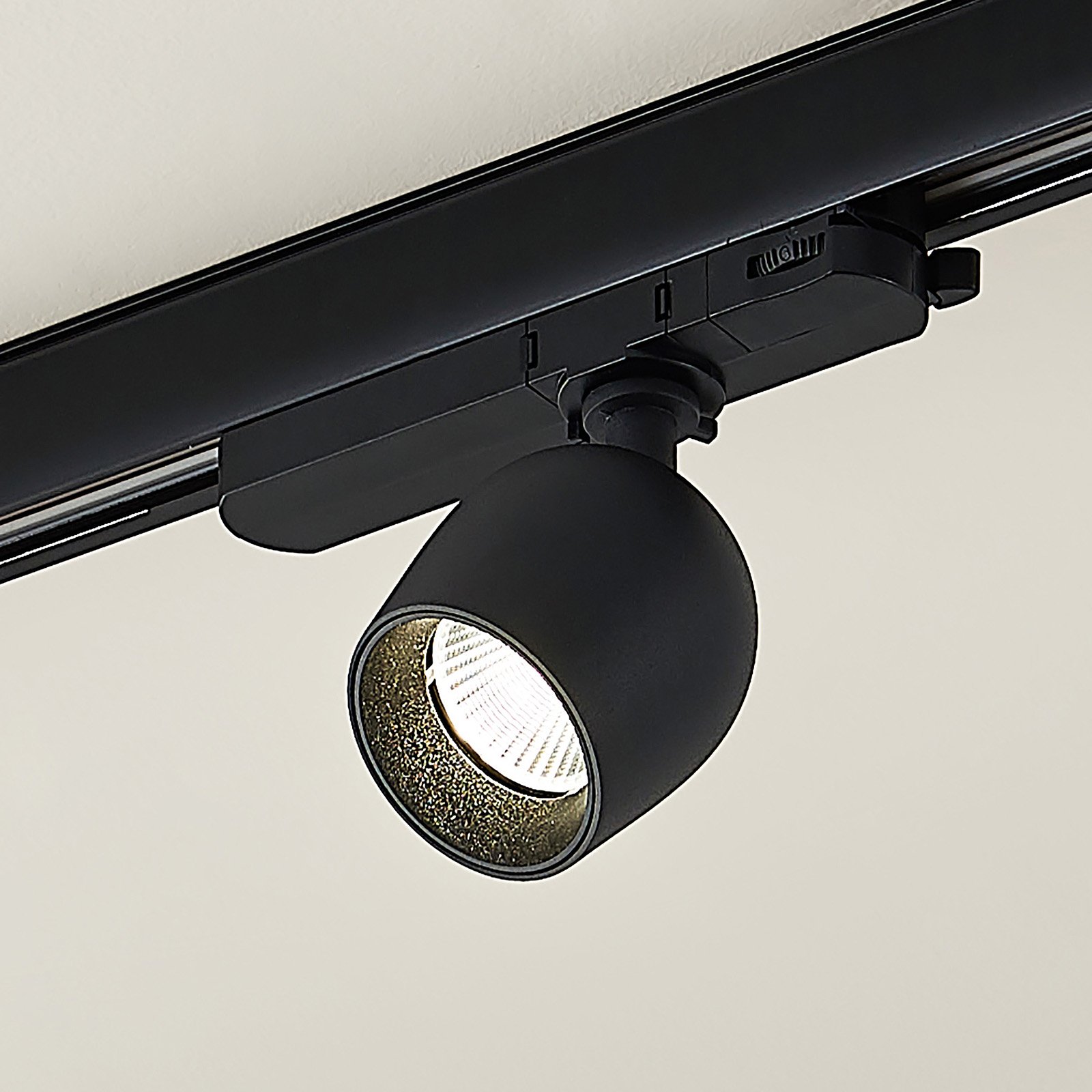Arcchio Bartu LED-skenspotlight, svart 4 000 K