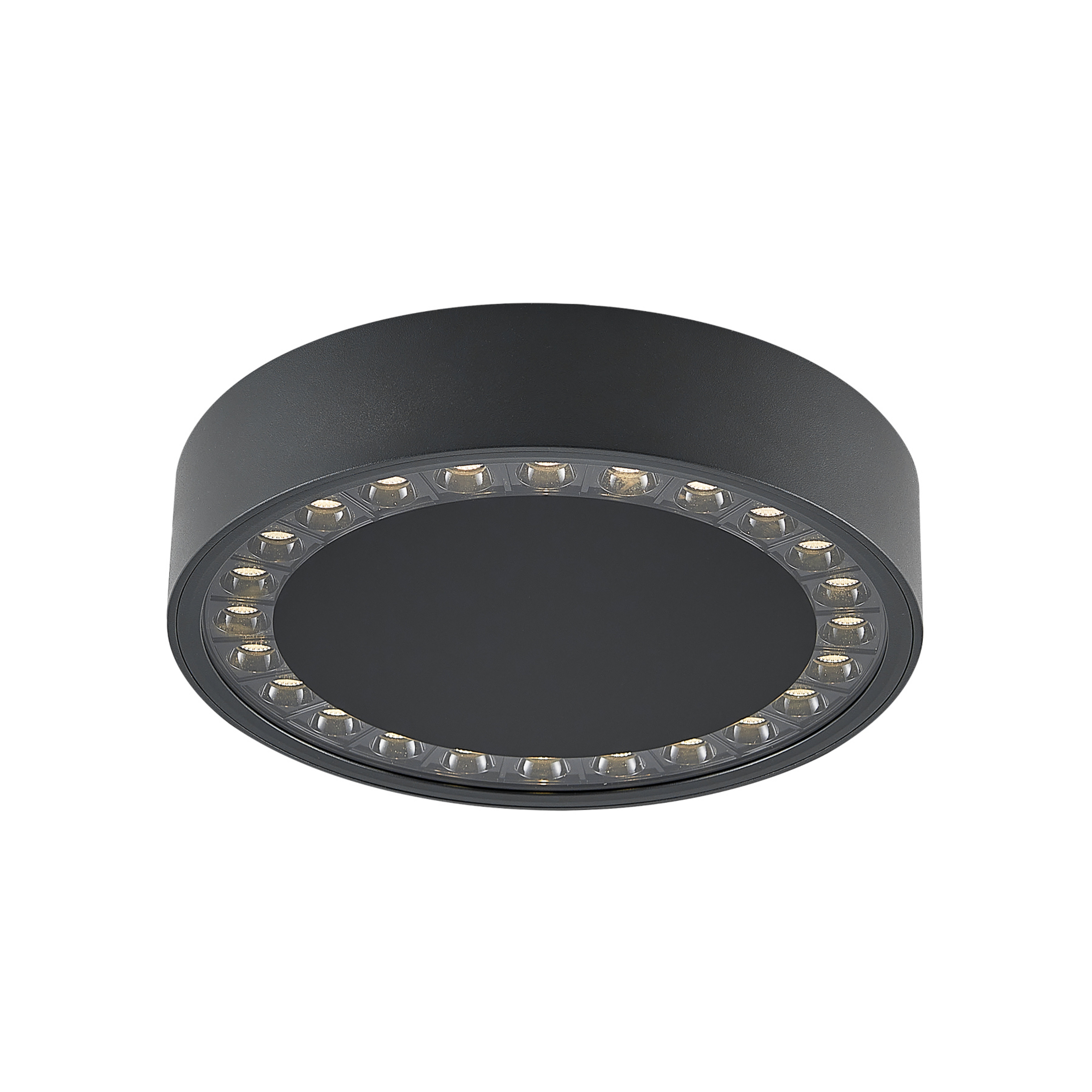 Molto Luce plafonnier d'extérieur LED Nona, Ø 22,8 cm, anthracite
