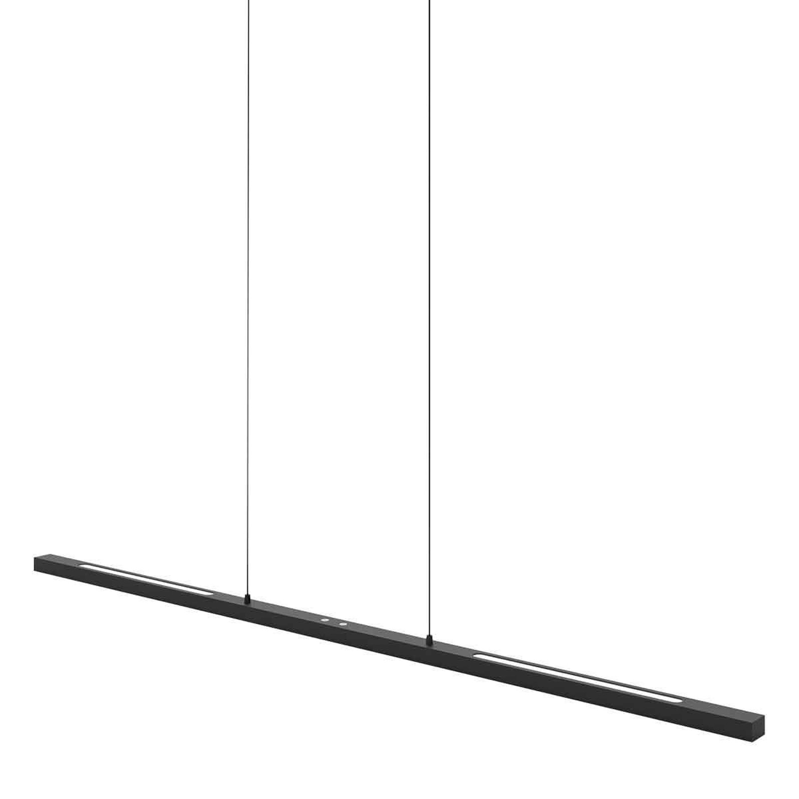 Závěsné svítidlo LED Bande, nahoru/dolů, černé, 120 cm, CCT, stmívač