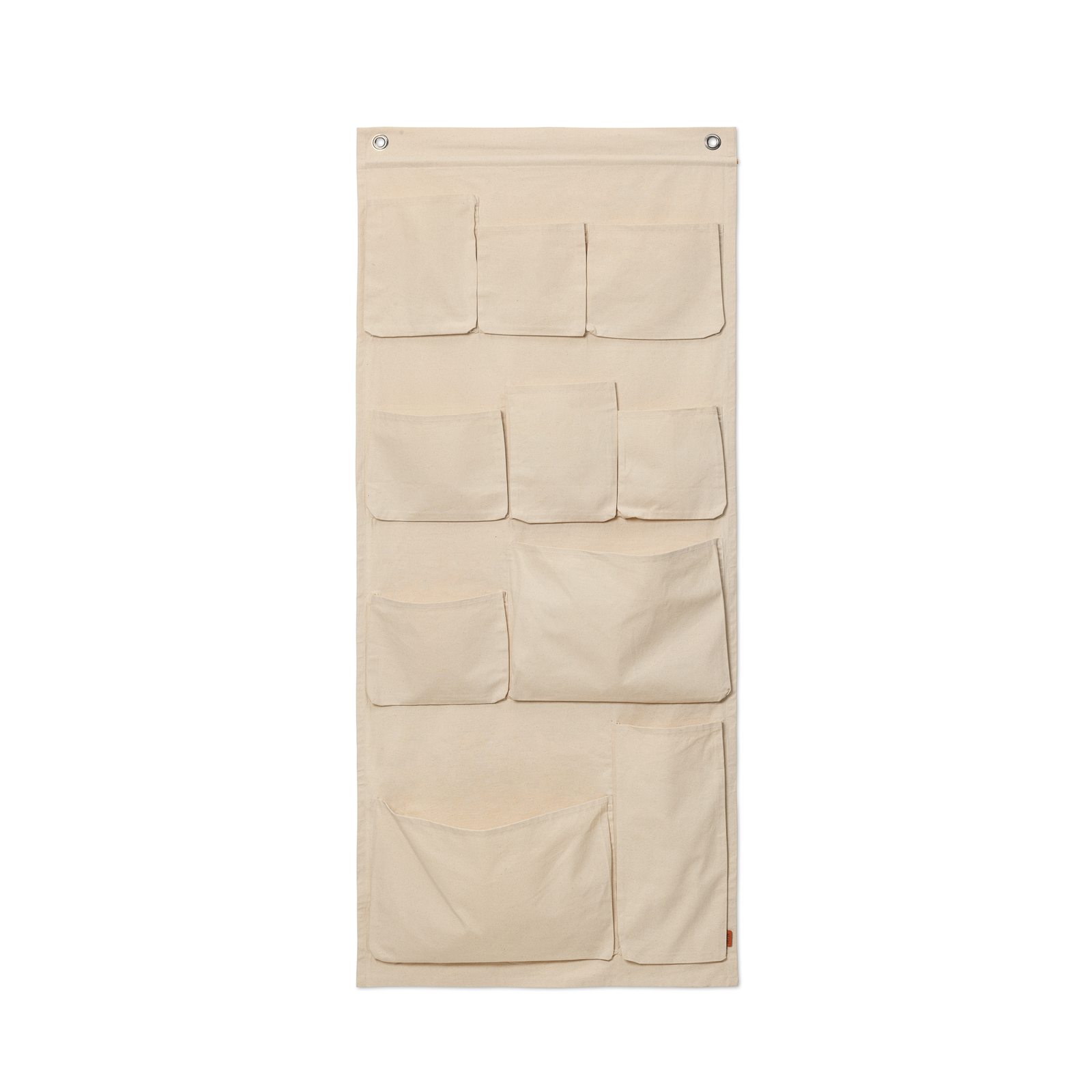 ferm LIVING Canvas XL veggveske, beige, bomull, H 160 cm