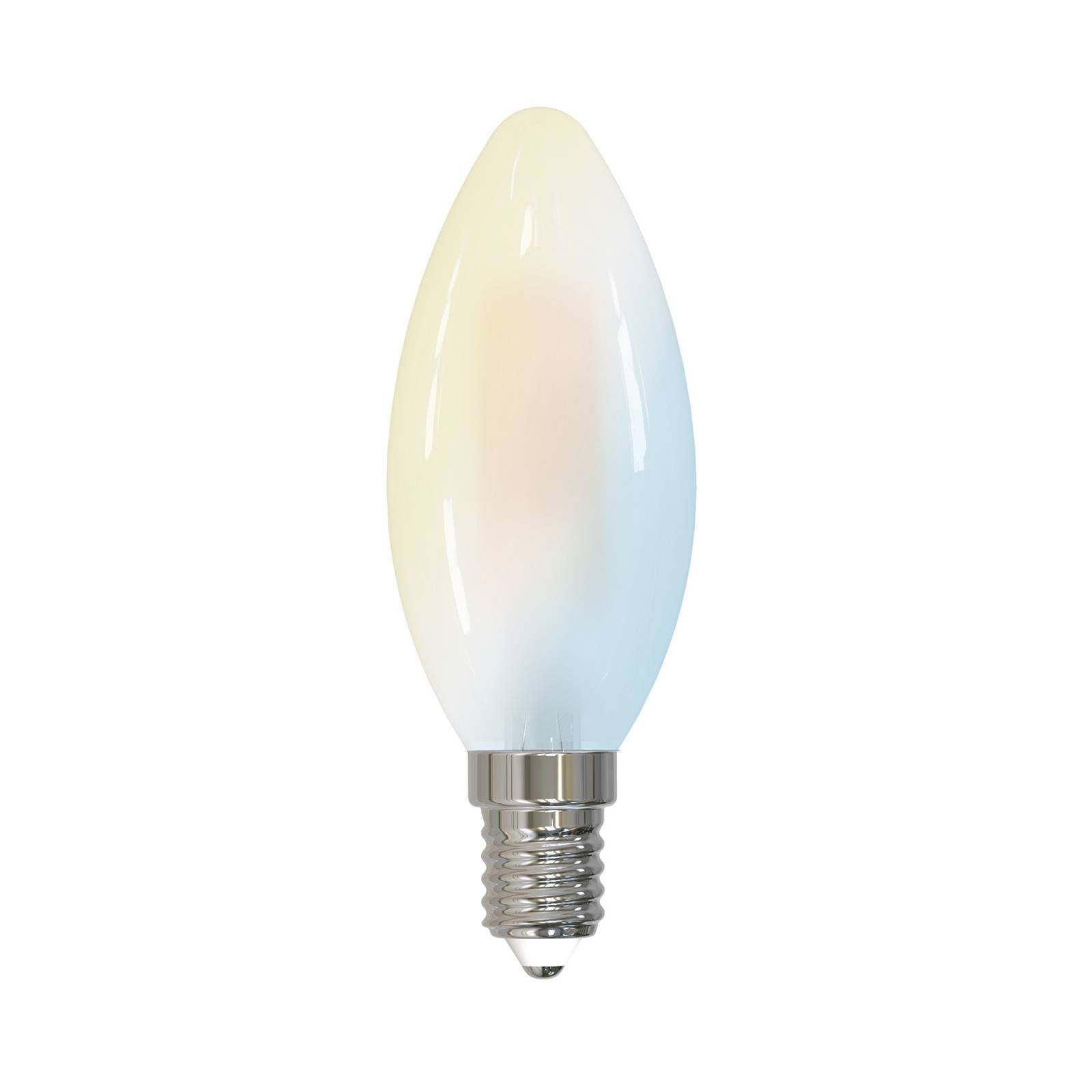 LUUMR Smart LED-Kerzenlampe E14 4,2 W matt CCT Tuya WLAN