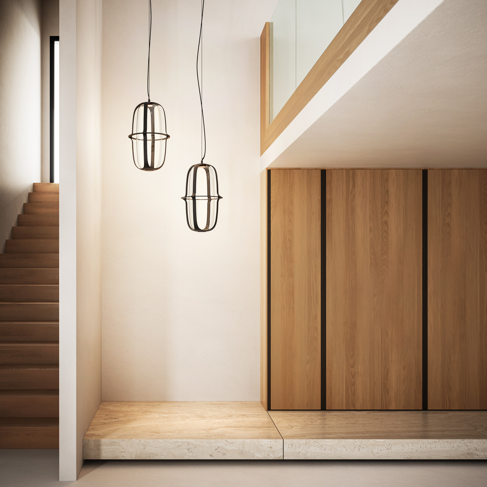 LED design-hanglamp Kooi, zwart