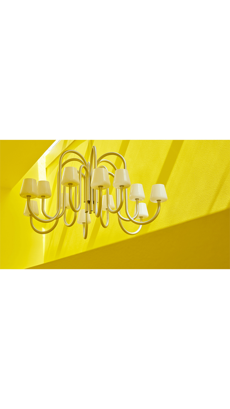 Apollo 1065 Chandelier Alu/White Opal - HAY