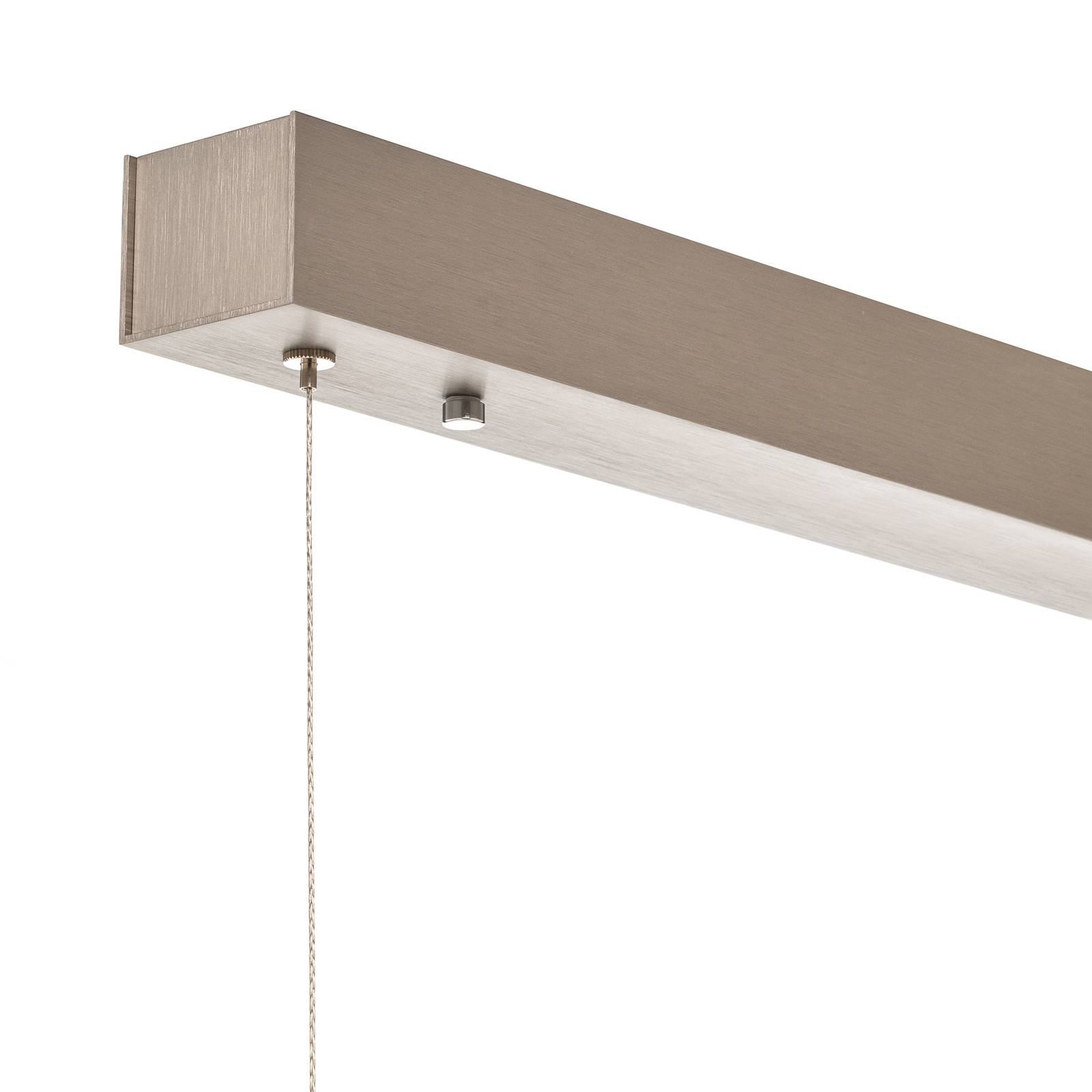 Quitani Zino żyrandol LED łupkowo-beżowy 144cm