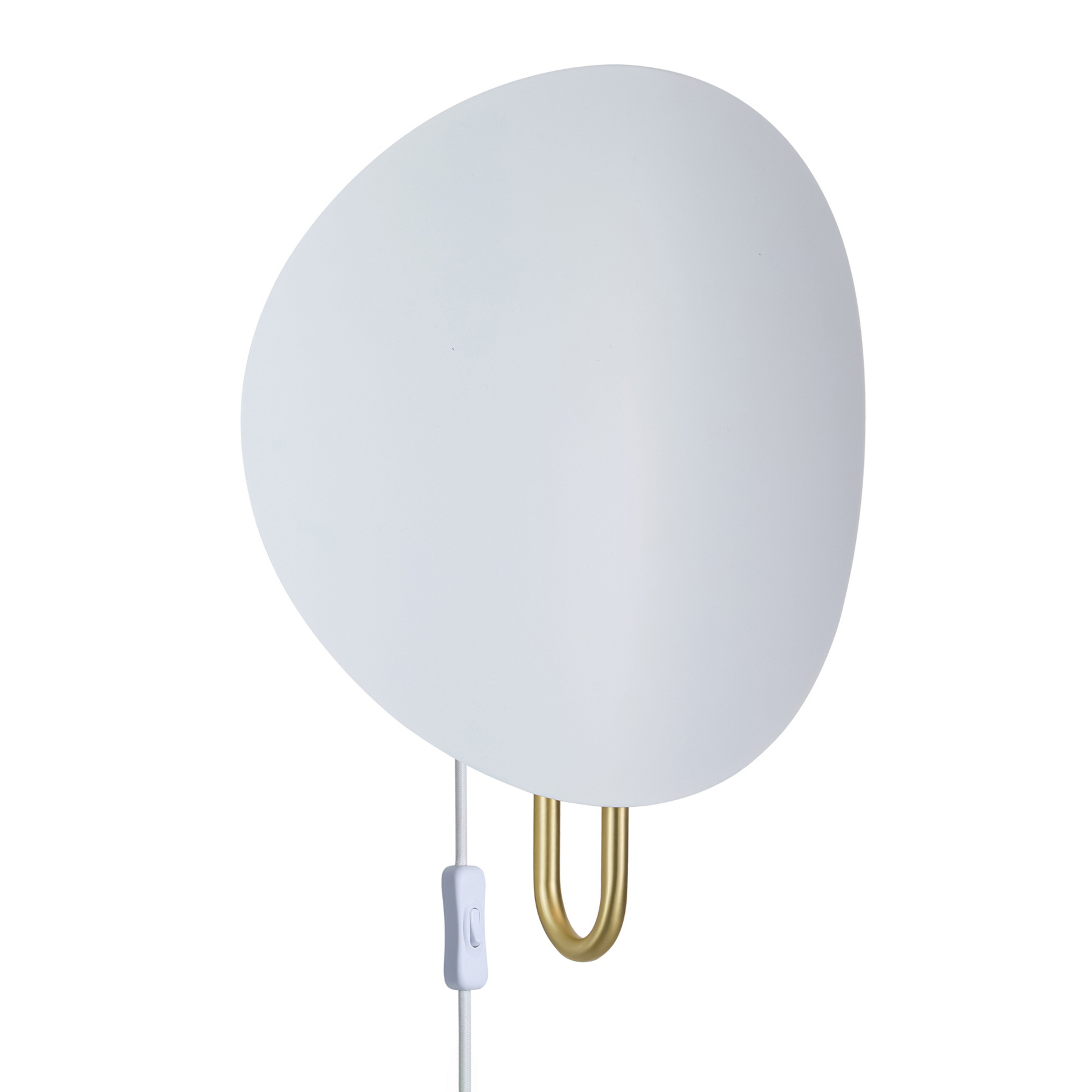 Spargo wandlamp wit/messing - DFTP