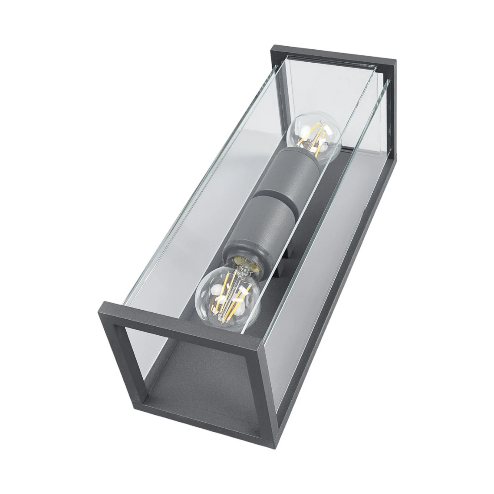 Lucande Außenwandleuchte Annalea, 40 cm, 2-flg., IP54