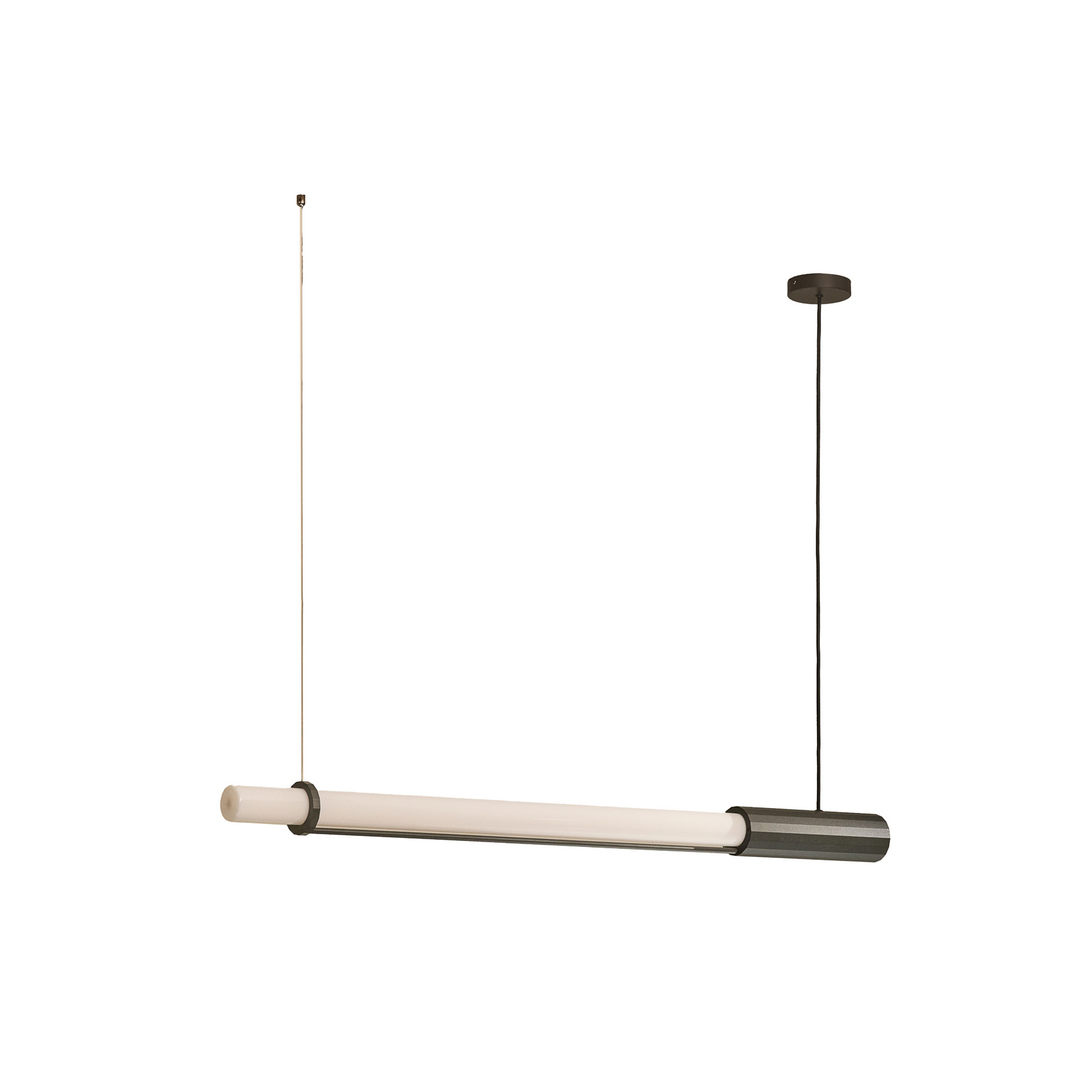 Lampada LED a sospensione In Fine, grigio scuro, lunghezza 105 cm - DCW