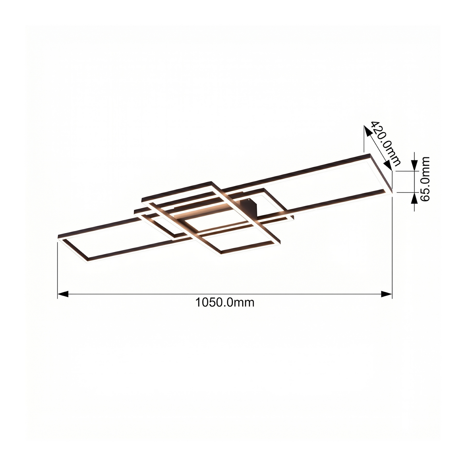 LED-Deckenlampe Irvine 3.000-6.500 K, anthrazit