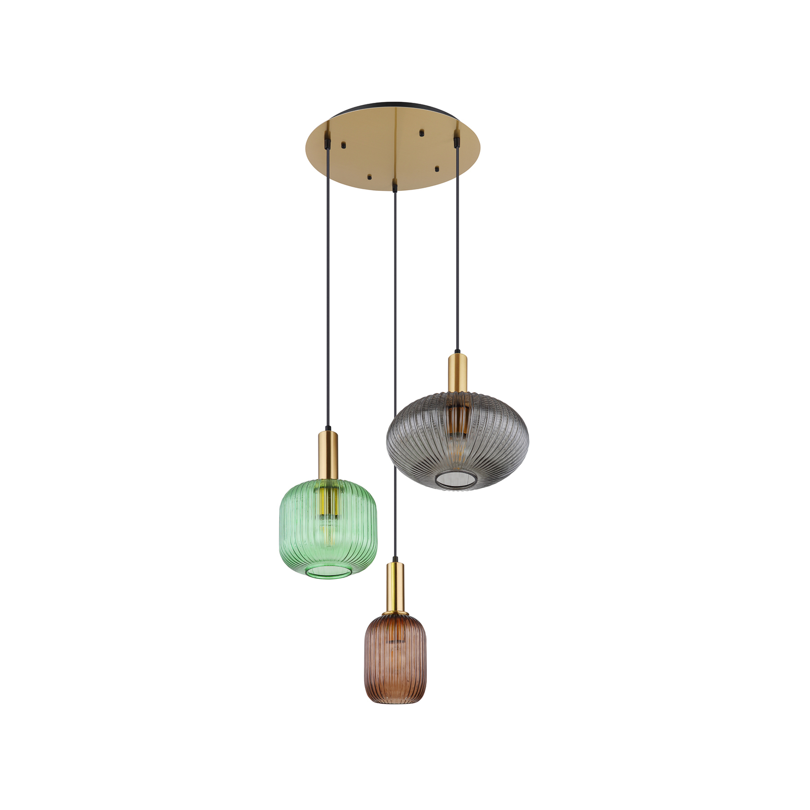 Hanglamp Normy, 3-lamps, Ø 55 cm