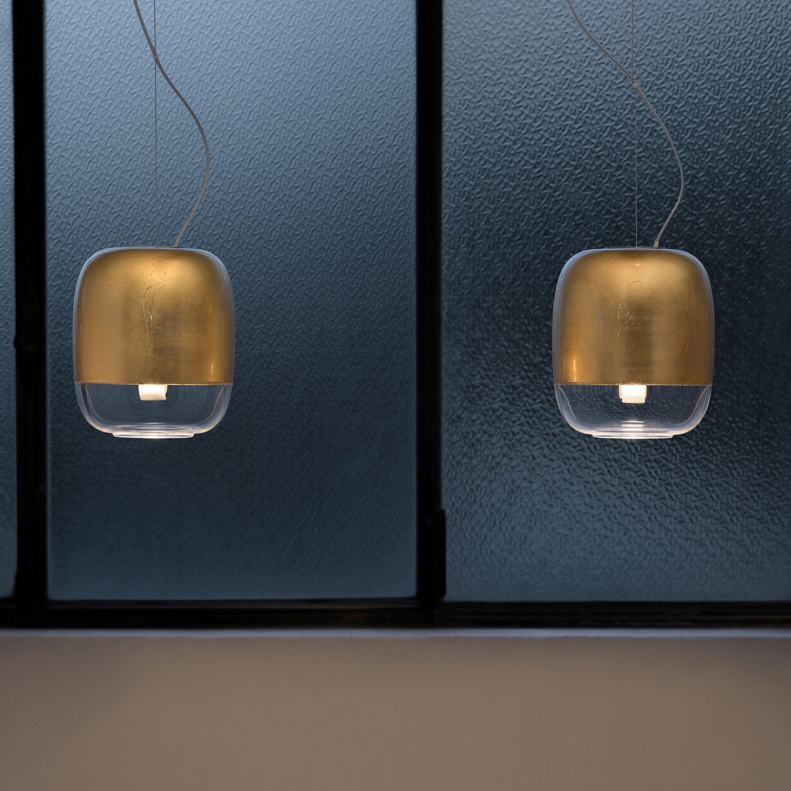 Prandina Gong S1 hanglamp goud