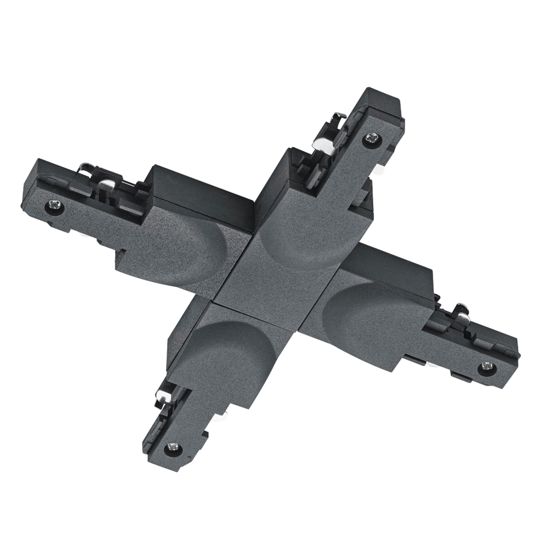 X-connector for DUOline 2-circuit track matt black