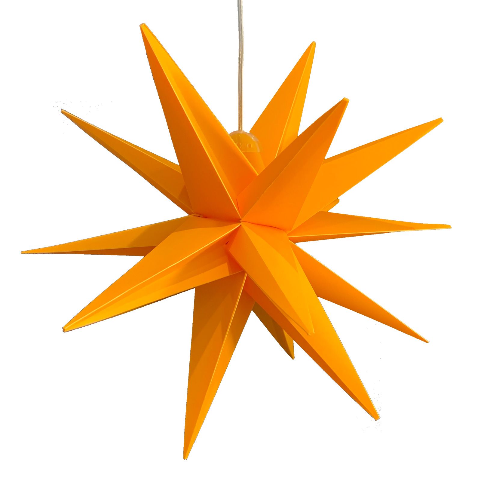 Étoile LED, 18 branches, Ø 25 cm, jaune