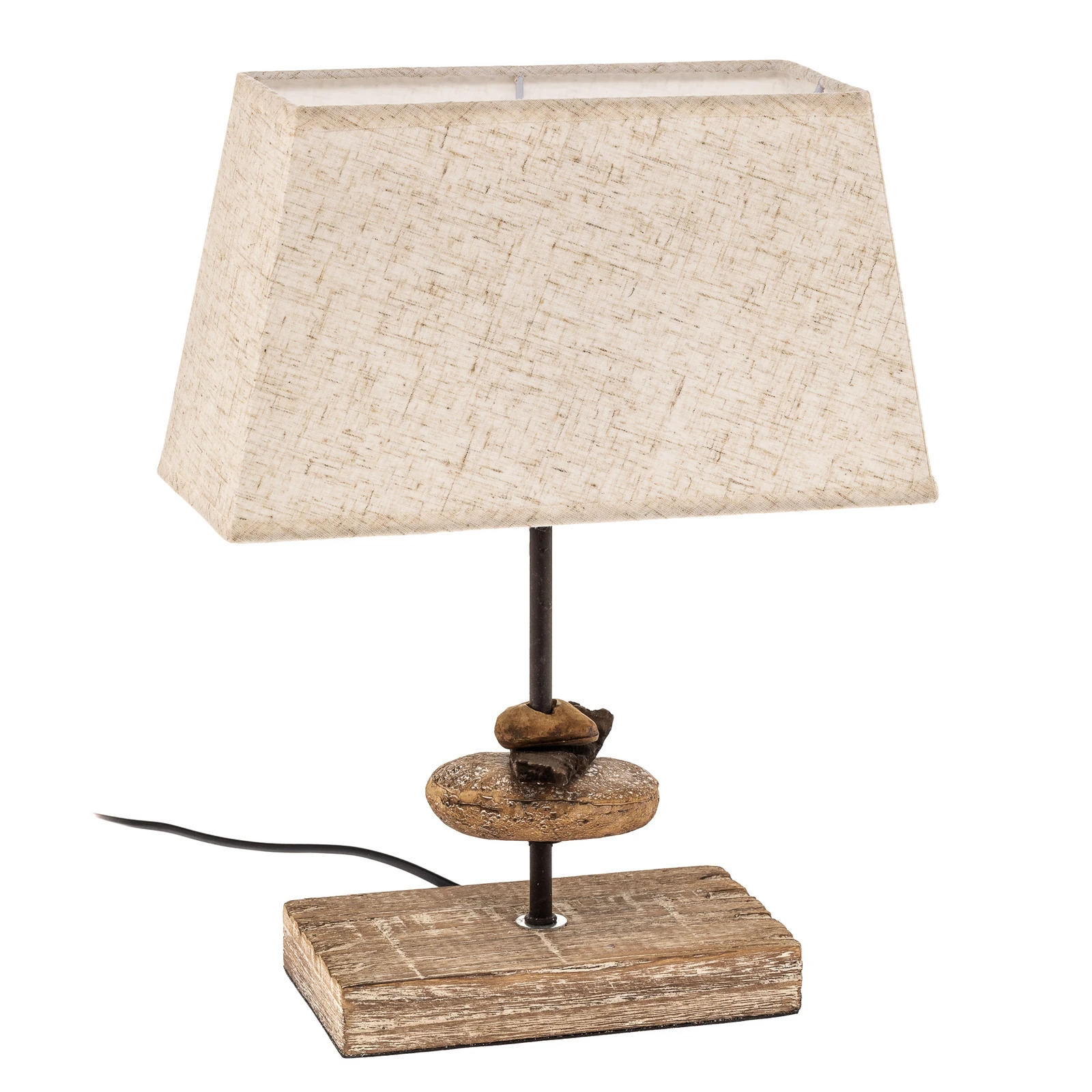 Tafellamp Seregon met stoffen kap, hoogte 39 cm